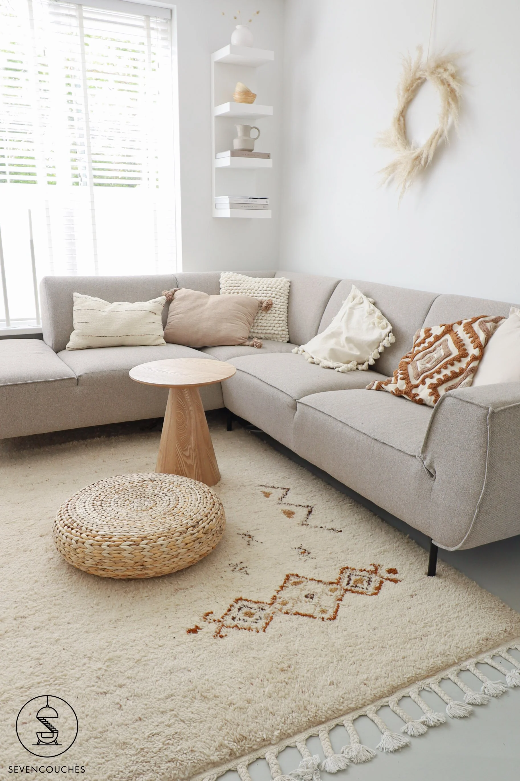 handgeknoopt tapijt uit de jaren '60