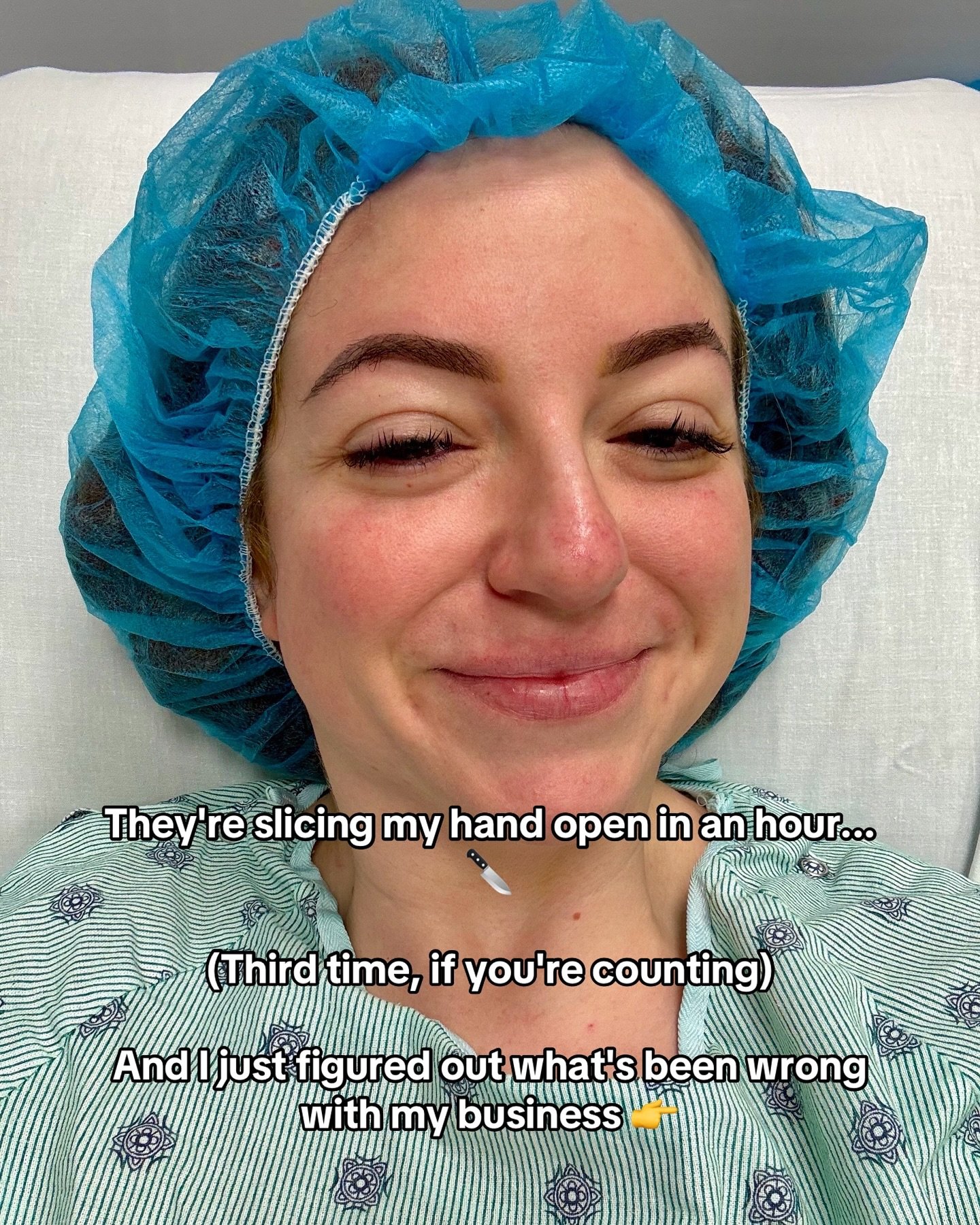 Scheduled this while getting prepped for surgery because I needed to get this out before anesthesia brain kicks in 😂

Here&rsquo;s what most people get wrong about &ldquo;fixing&rdquo; their business:

They think the answer is adding more.
More cont