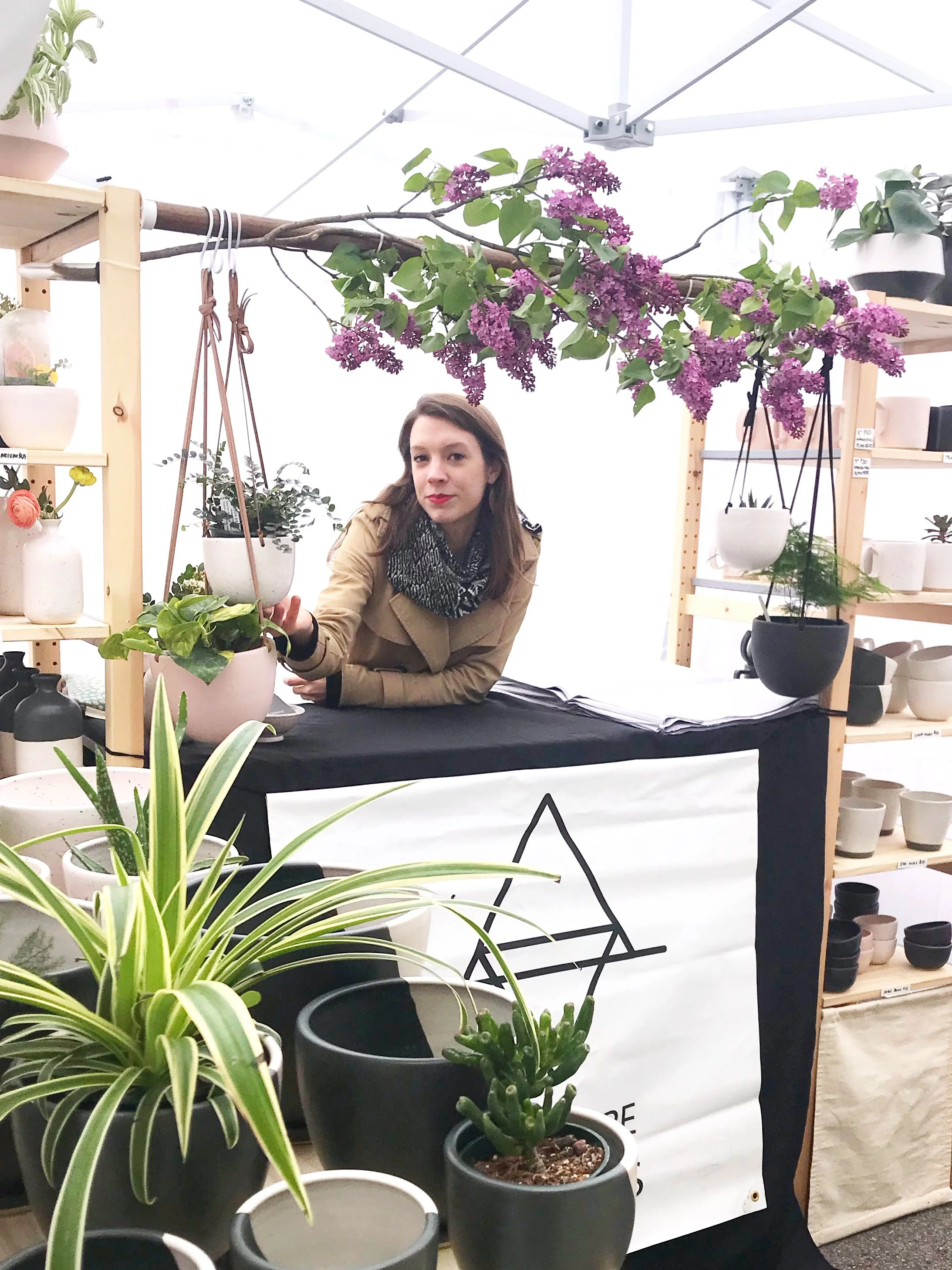 Little Fire Ceramics_booth display_floral_mothers day.JPG