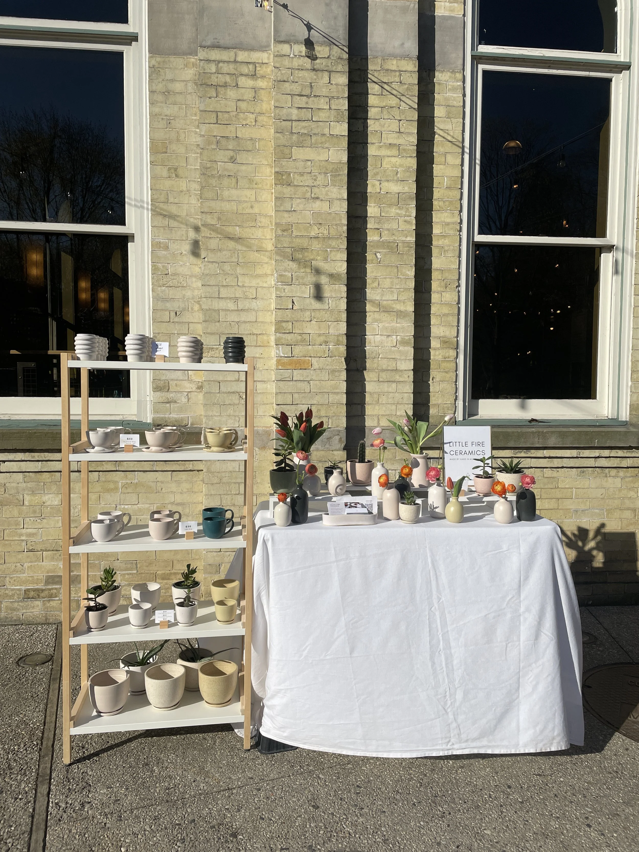 Little Fire ceramics_booth_table_mothers day.JPG