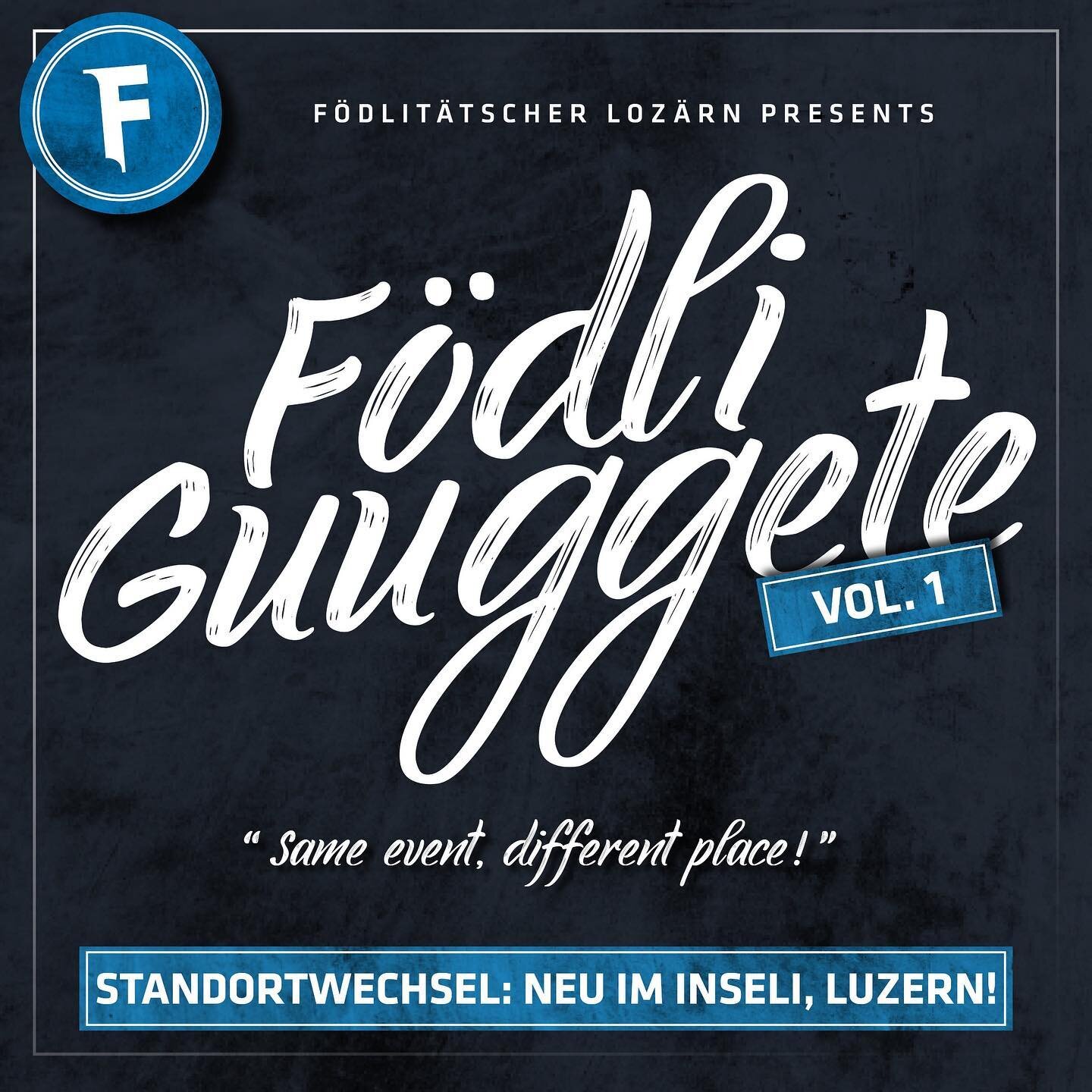 Die F&ouml;dli Guuggete Vol.1 der @foedlitaetscher findet diesen Freitag bei uns auf dem Inseli statt. Komm vorbei und lass dich von den 10 Musigen beguuggen! Nat&uuml;rlich mit guten Drinks, feinem @eichhof Bier und k&ouml;stlichen Essensangeboten!
