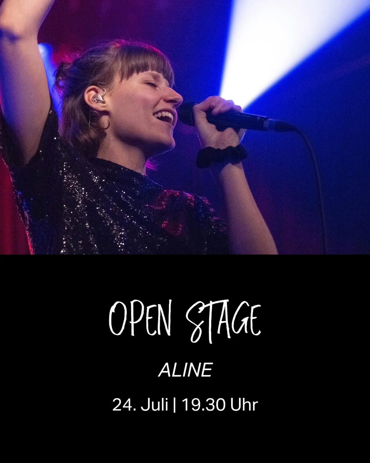 Am Donnserstag Live-Musik an unserer Open Stage. Wir freuen uns auf @alinemusic.ch !