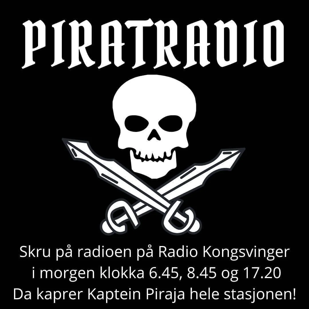#radiokongsvinger @radiokongsvinger #kapteinpiraja #radio #kongsvinger #glomma #sj&oslash;r&oslash;verbursdag #visitkongsvinger #bursdag #pirat #piratradio #skull