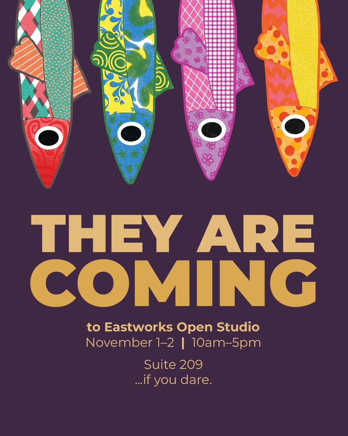 Don't say we didn&rsquo;t warn you. Think you can resist?

Good. We like a challenge. 🐟 Come see what's swimming your way from Hoop &amp; Bee at this year's Eastworks Open Studios weekend! 

Nov 1 - 2, 10am - 5pm both days!