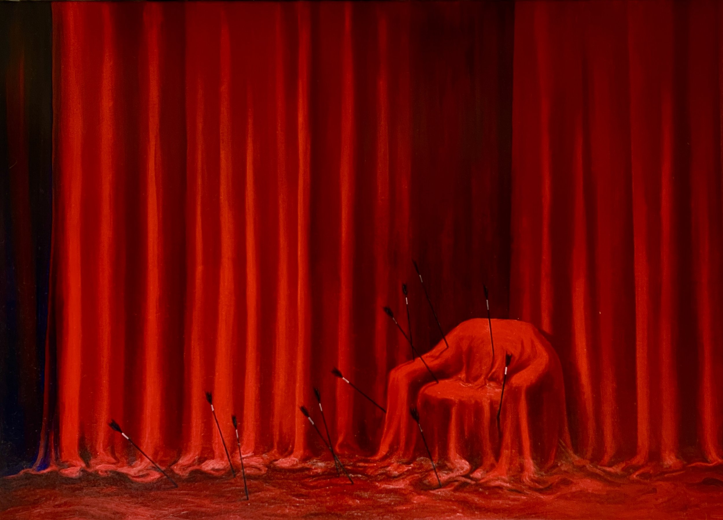 Yujoo Hong, Au-delà du visible, 2025, 50 x 70 cm, huile sur toile