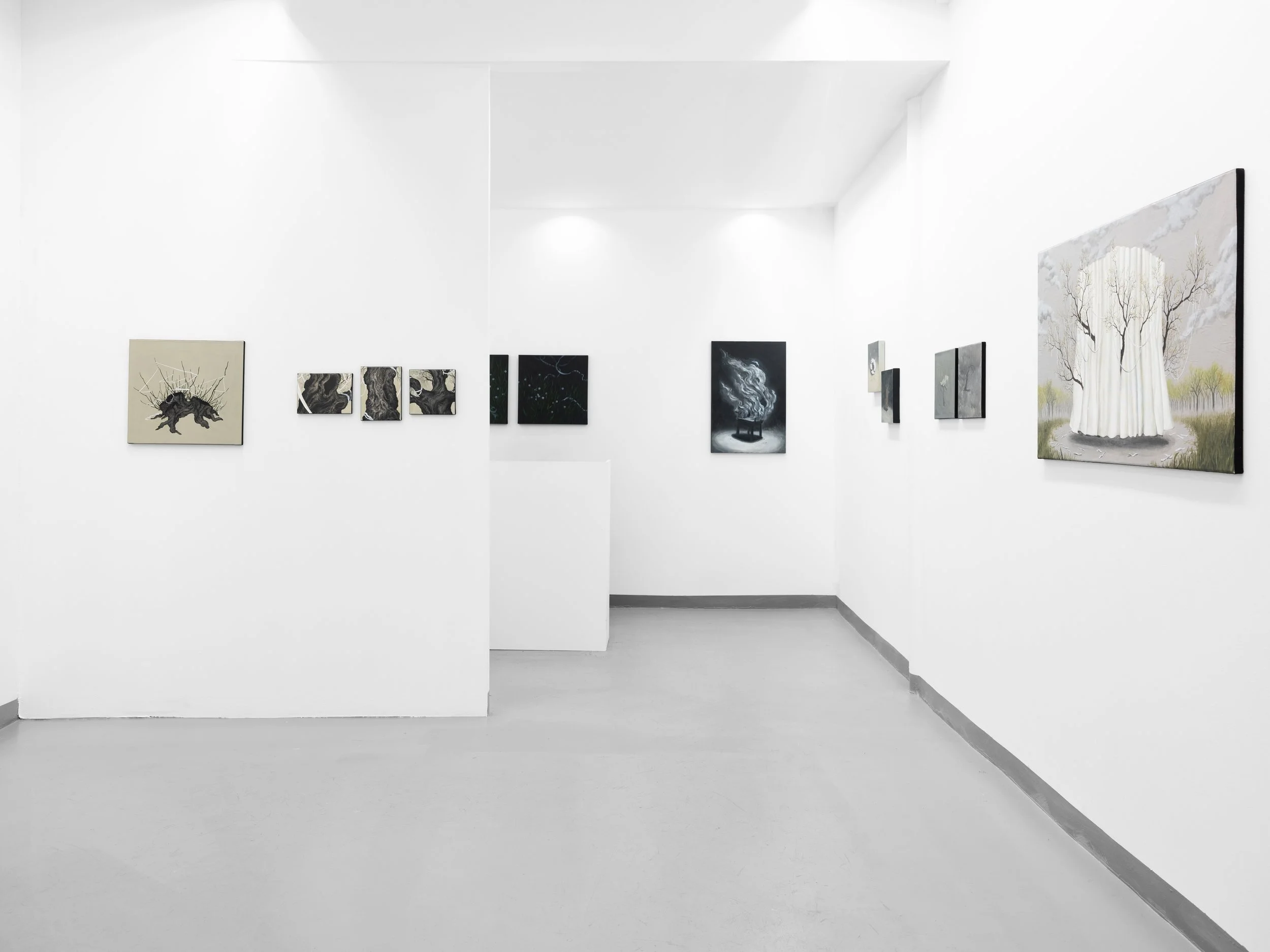 Photos de l'exposition "Au-Delà" de Yujoo Hong - crédit : Inu Studio