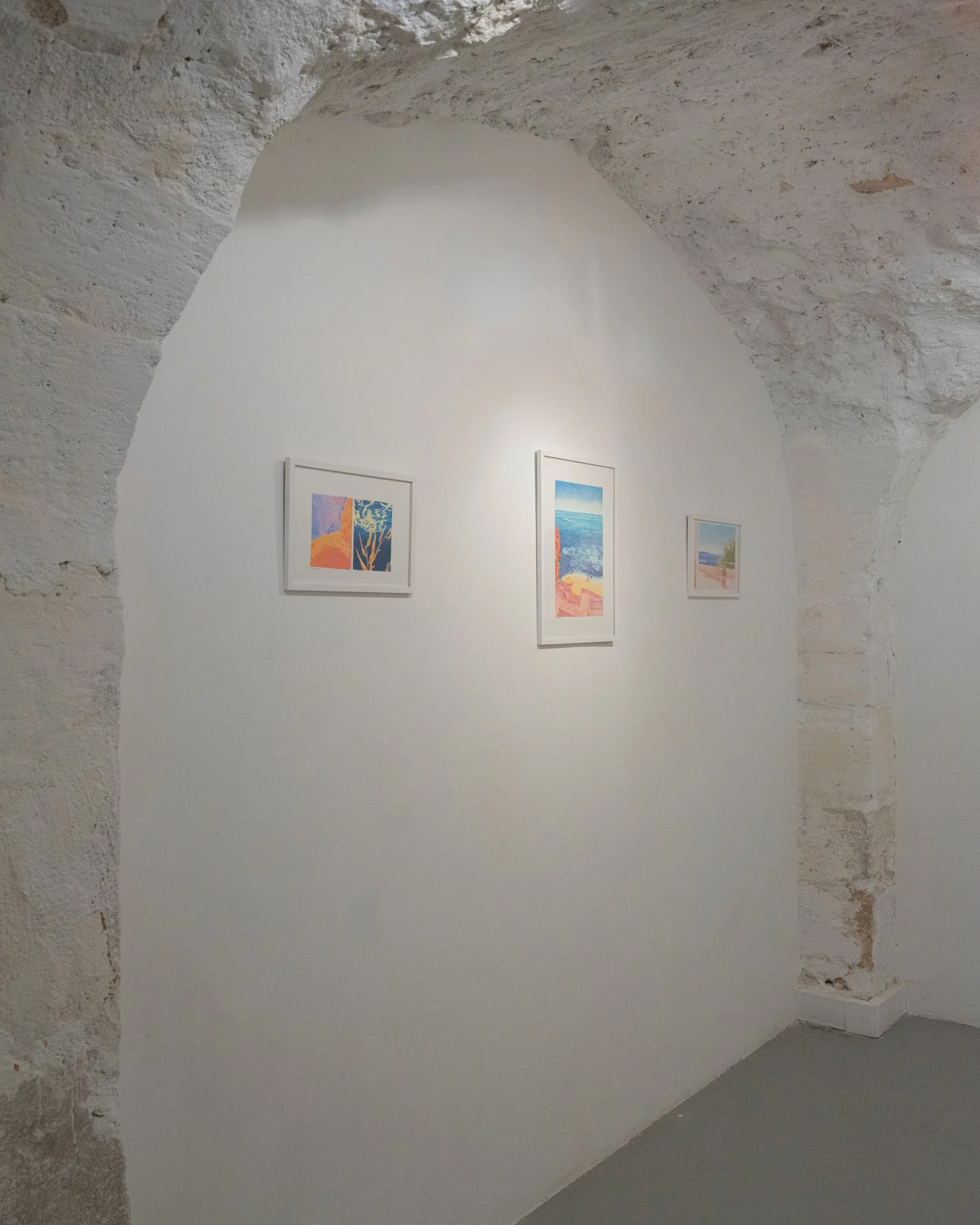 Vue de l'exposition "Moving Through the Dark" de Manon Diemer. 
Crédit Photo : Inu Studio