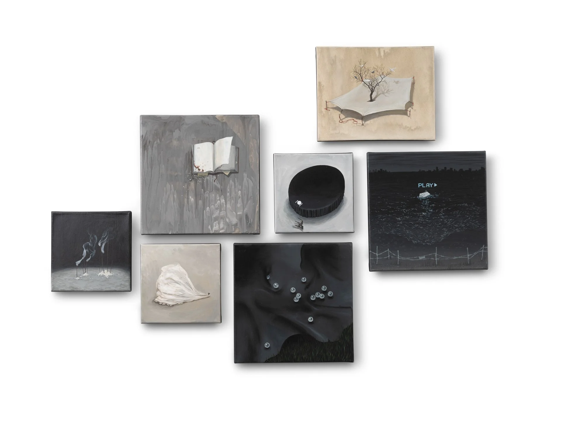 Photos de l'exposition "Au-Delà" de Yujoo Hong - crédit : Inu Studio