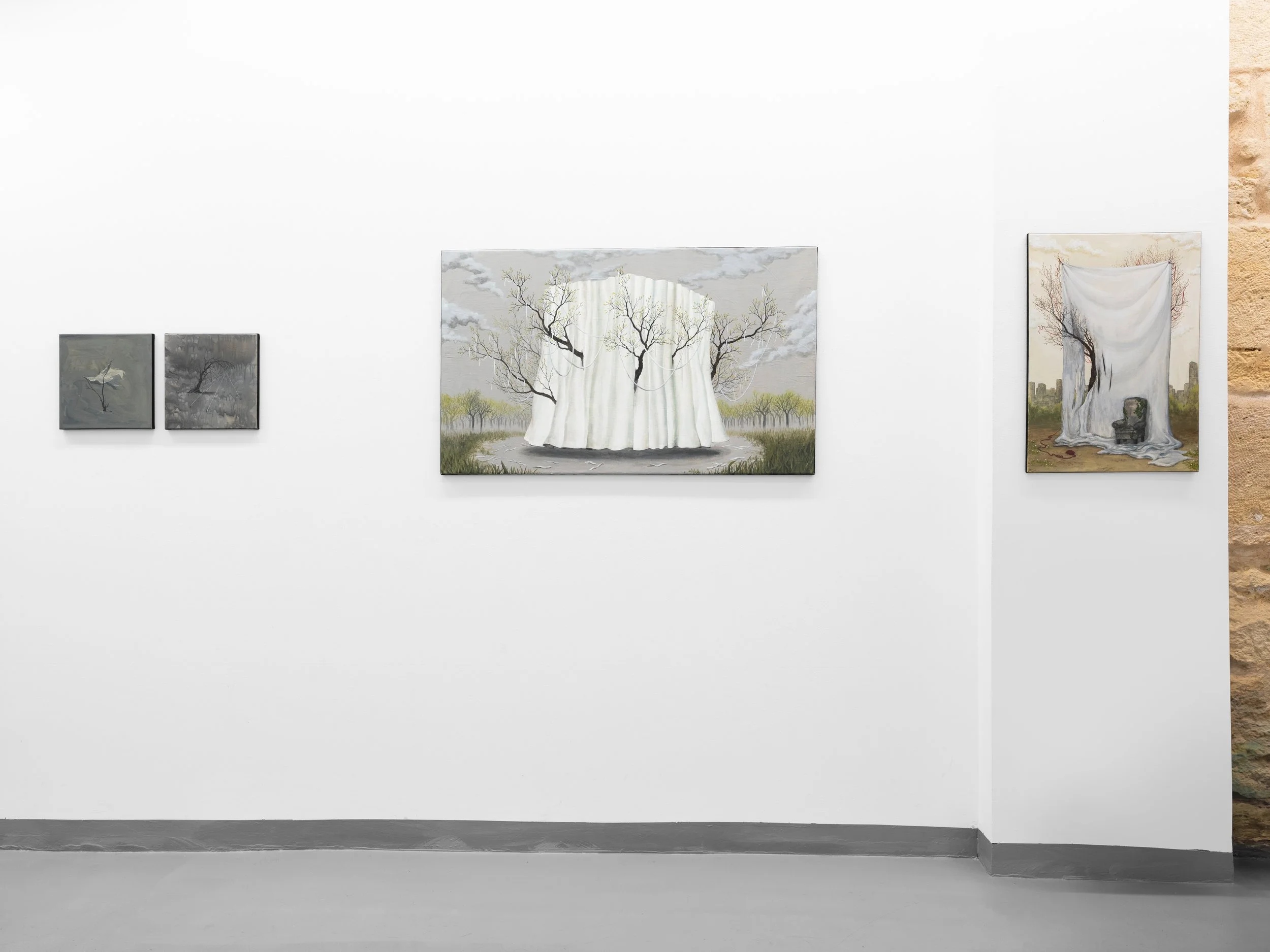 Photos de l'exposition "Au-Delà" de Yujoo Hong - crédit : Inu Studio