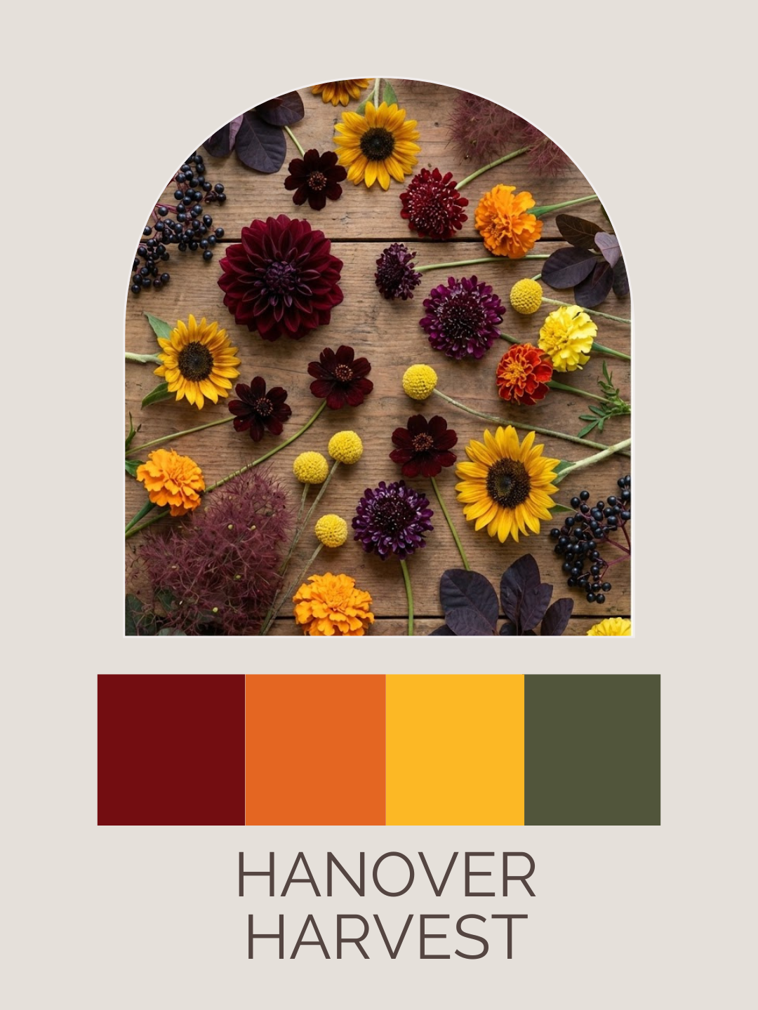 Hanover Harvest: Layflat Arrangement