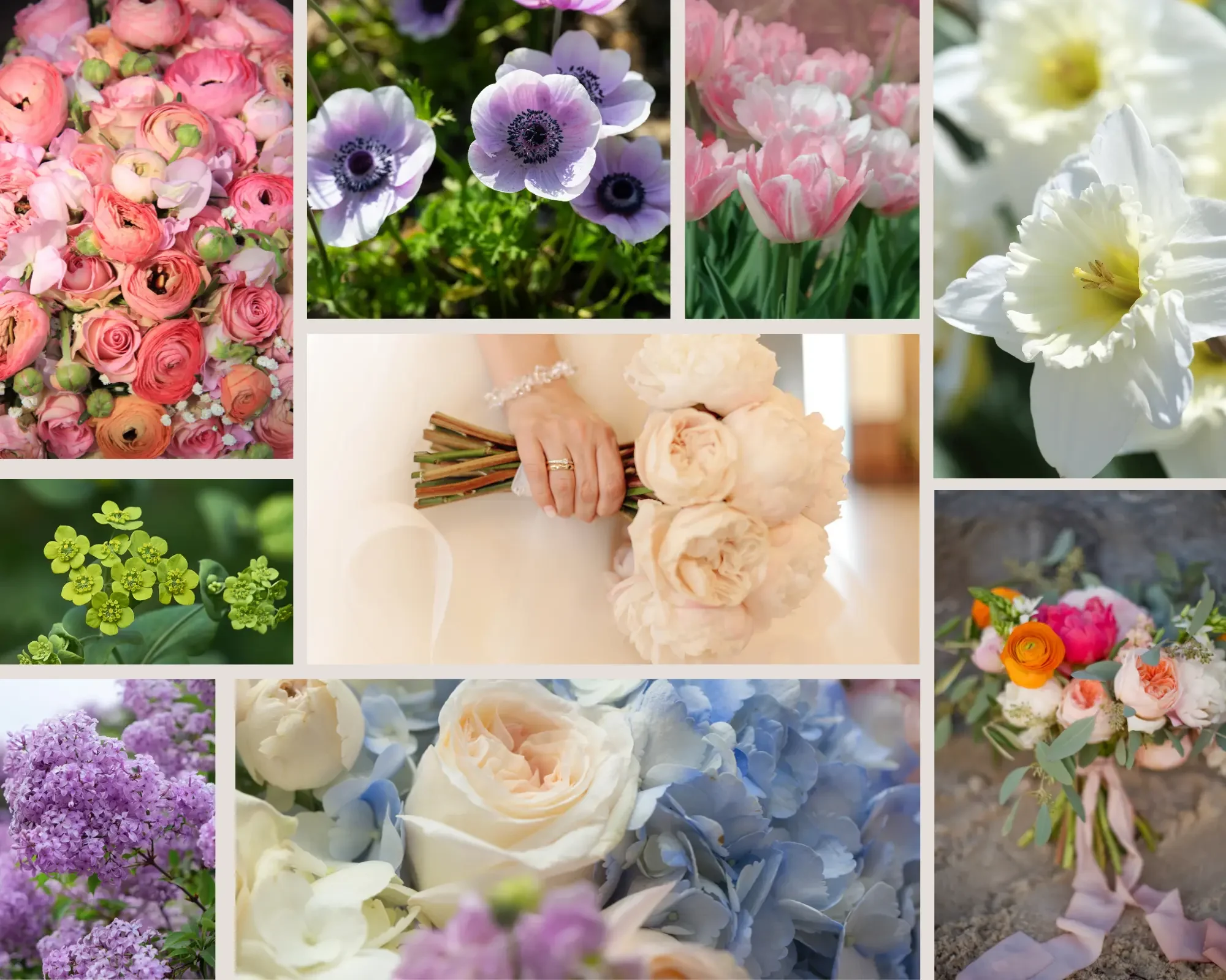 What Flowers Are in Season for a Spring Wedding?
