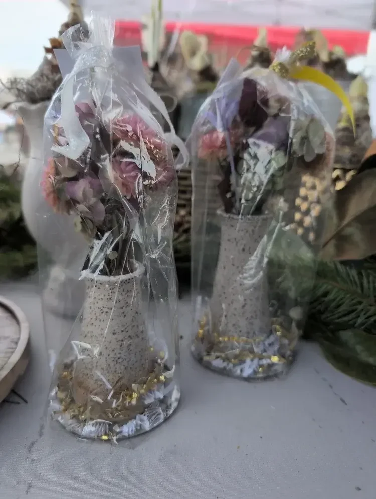 Dried Flower Bud Vase Gift