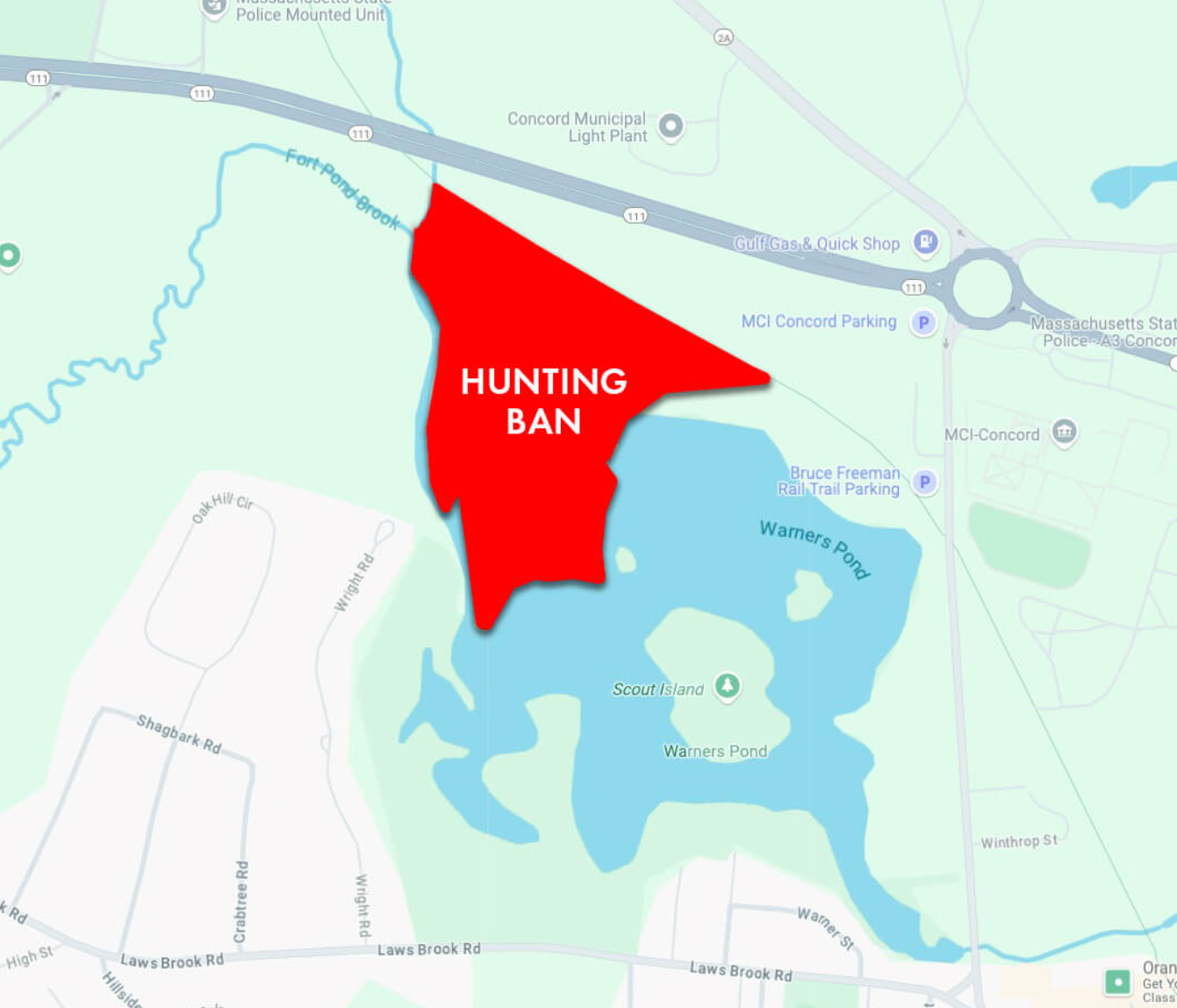Concord Bridge: New law bans hunting on state land near Warner’s Pond