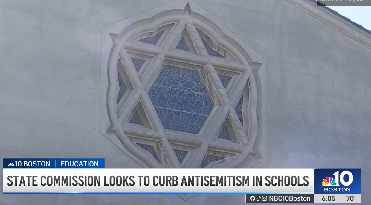 NBC 10 Boston: Commission gives recommendations to combat antisemitism in Mass. schools