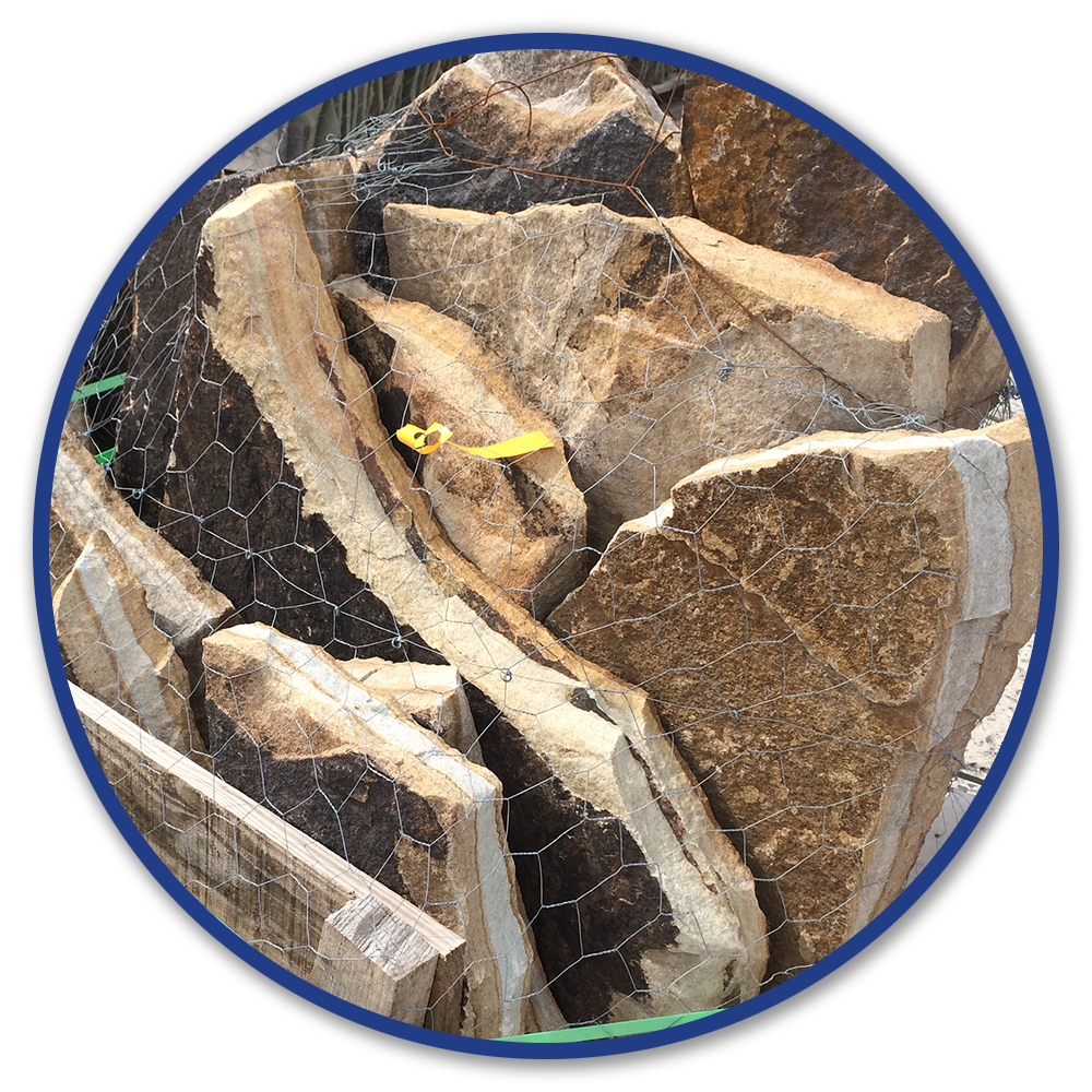 Standup landscape stone inLancaster County, PA