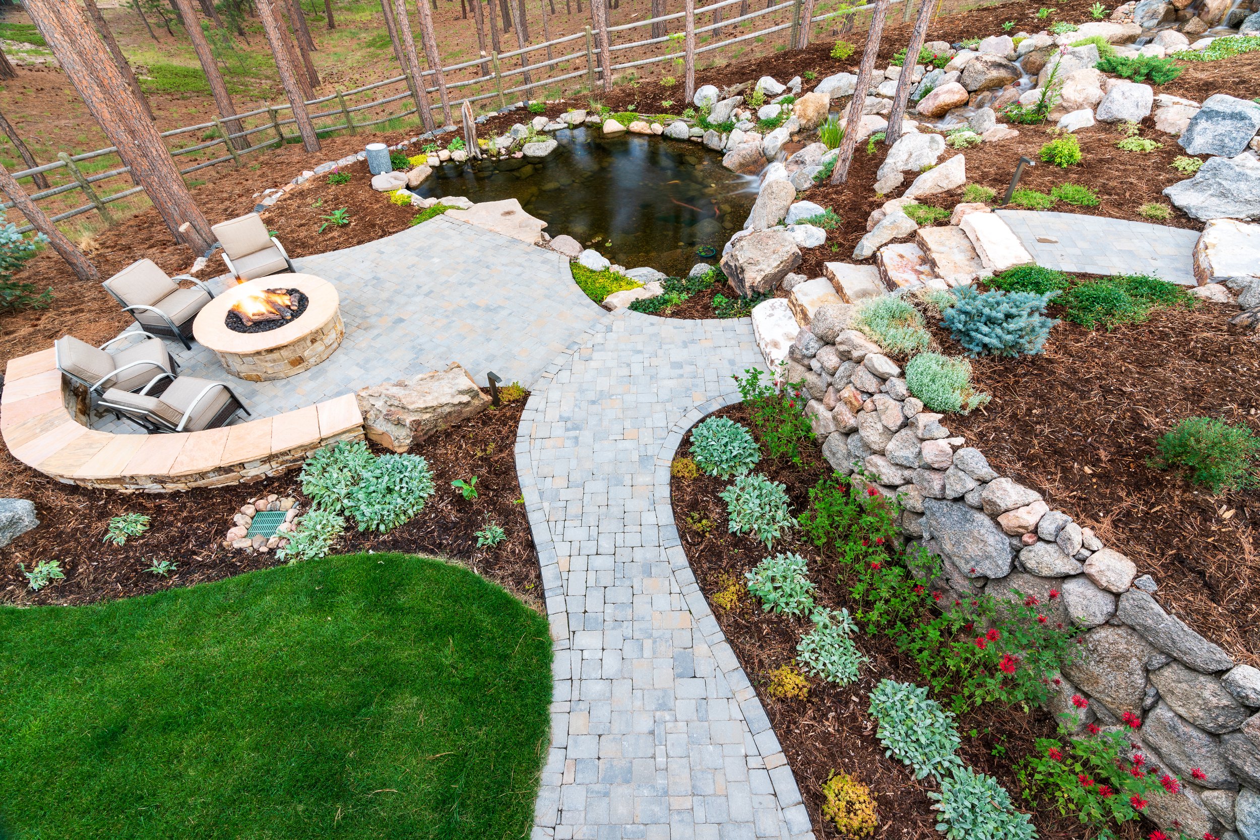 Beautiful walkway in Colorado Springs, CO