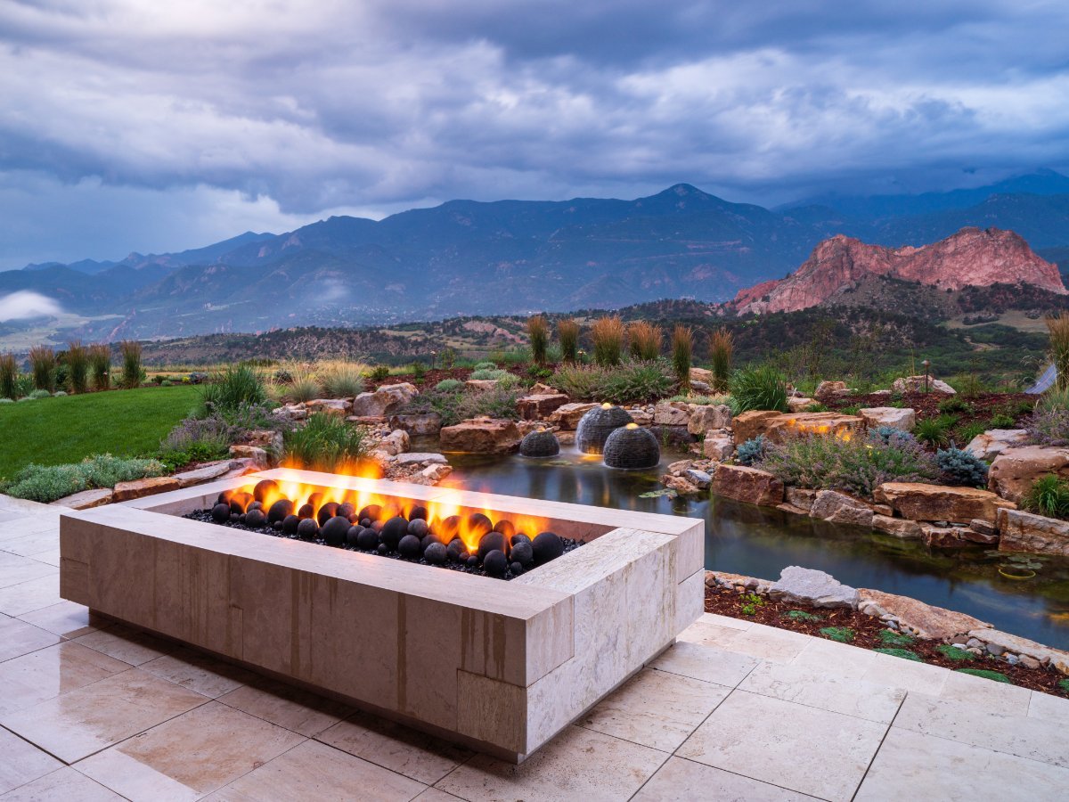 Fire pit in Monument, CO