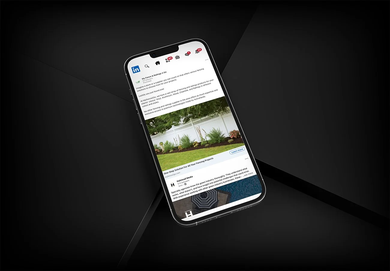 LinkedIn Ads targeting property managers and commercial decision-makers
