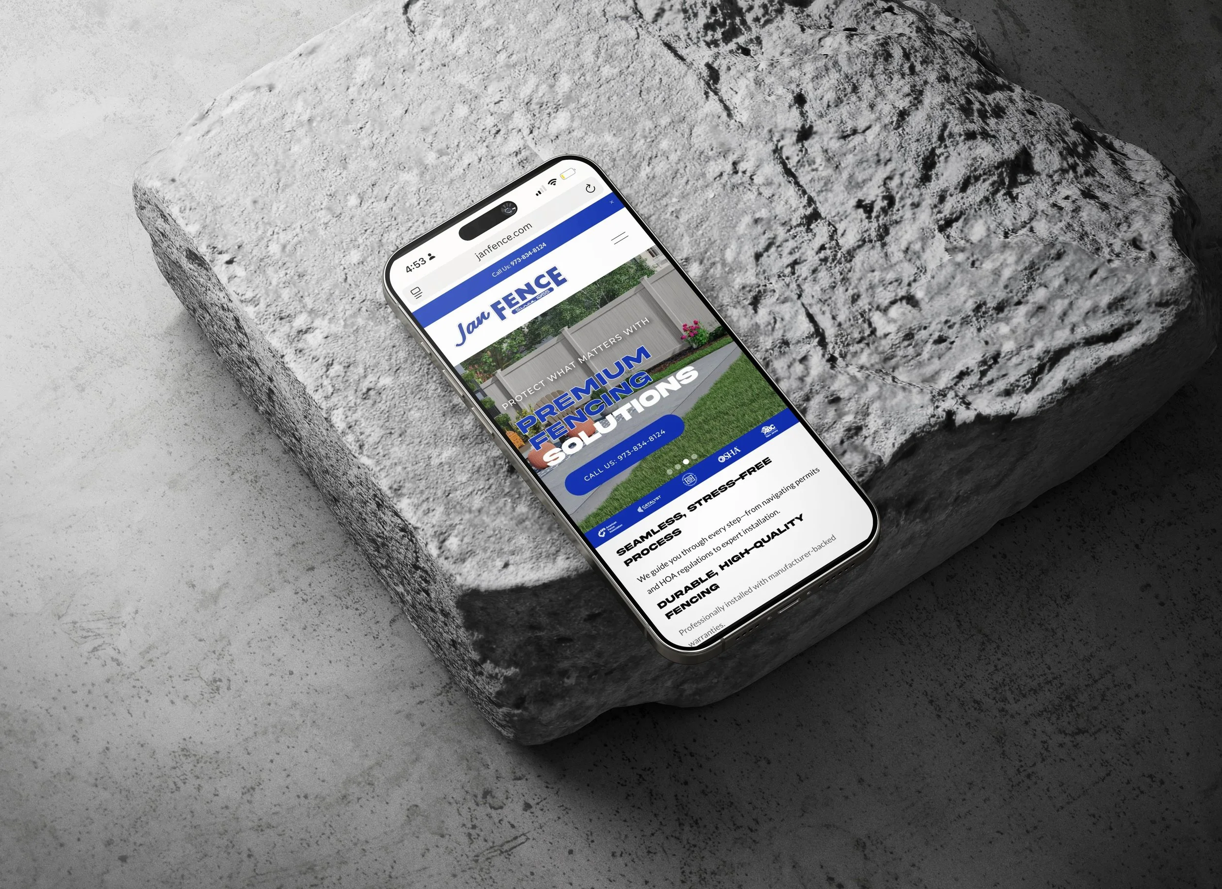 website design for outdoor living professionals