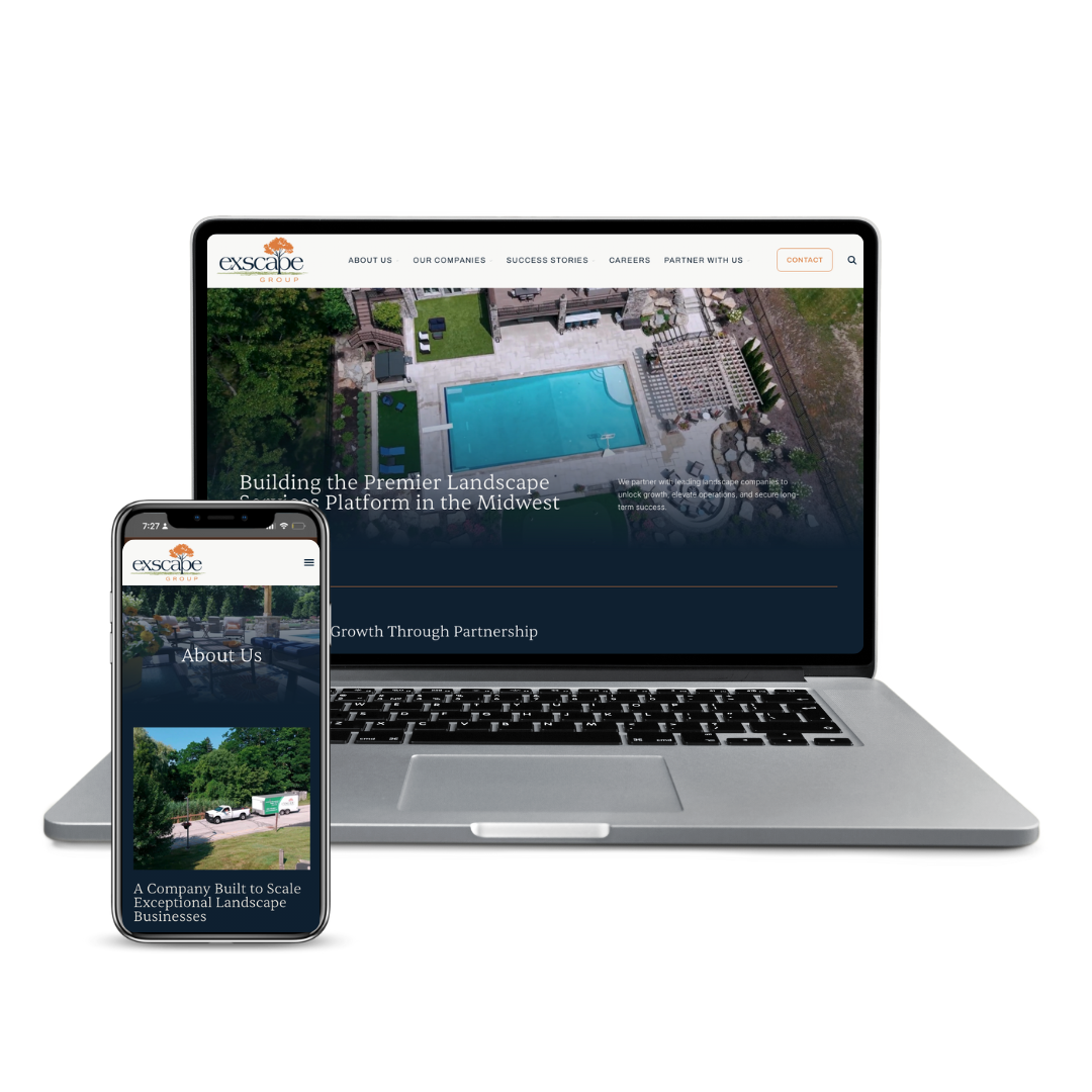 digital strategy and website transformation for commercial landscape design company