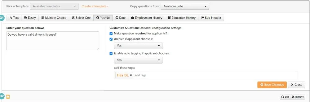 Customize Applications Example