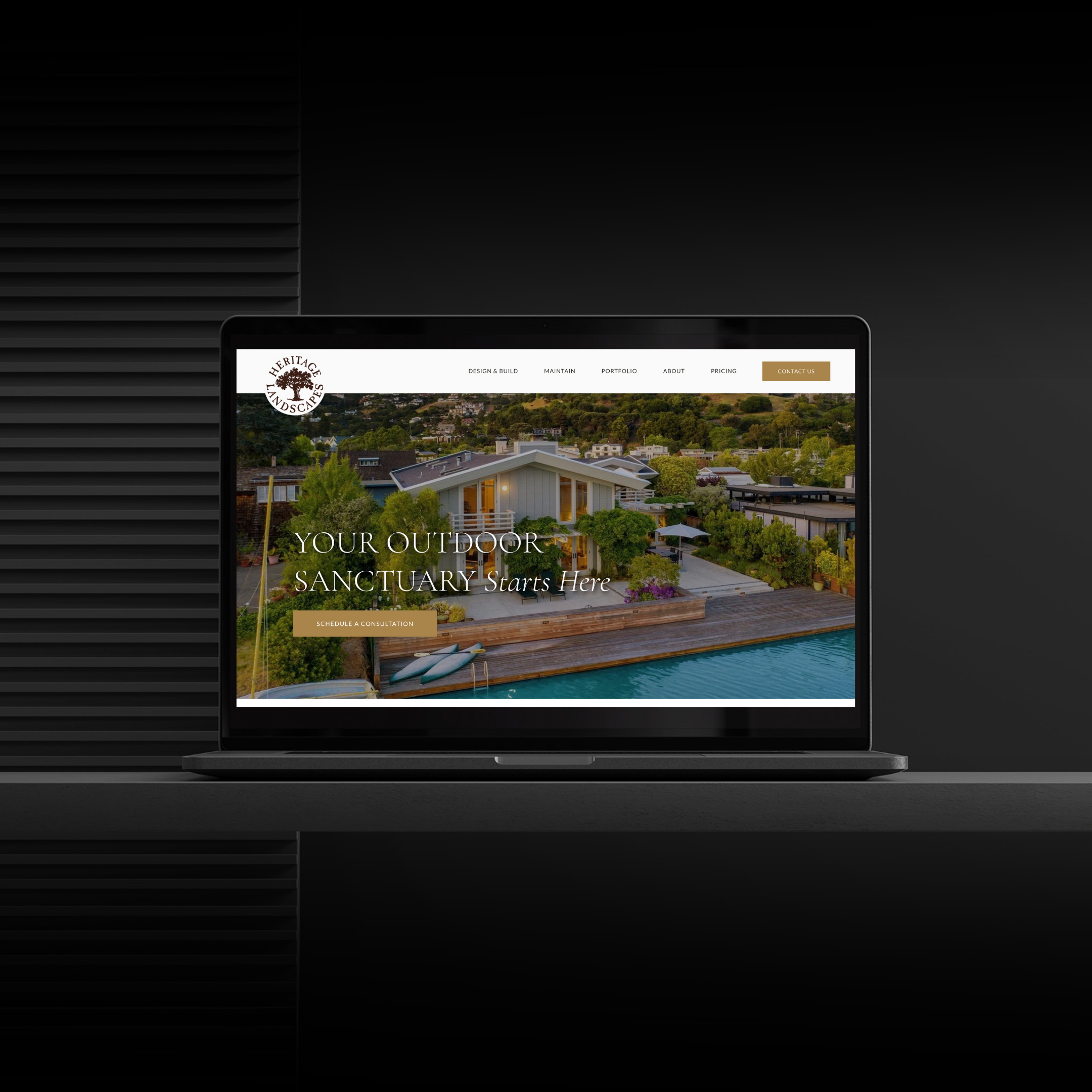 Halstead Media website design tailored for landscape companies