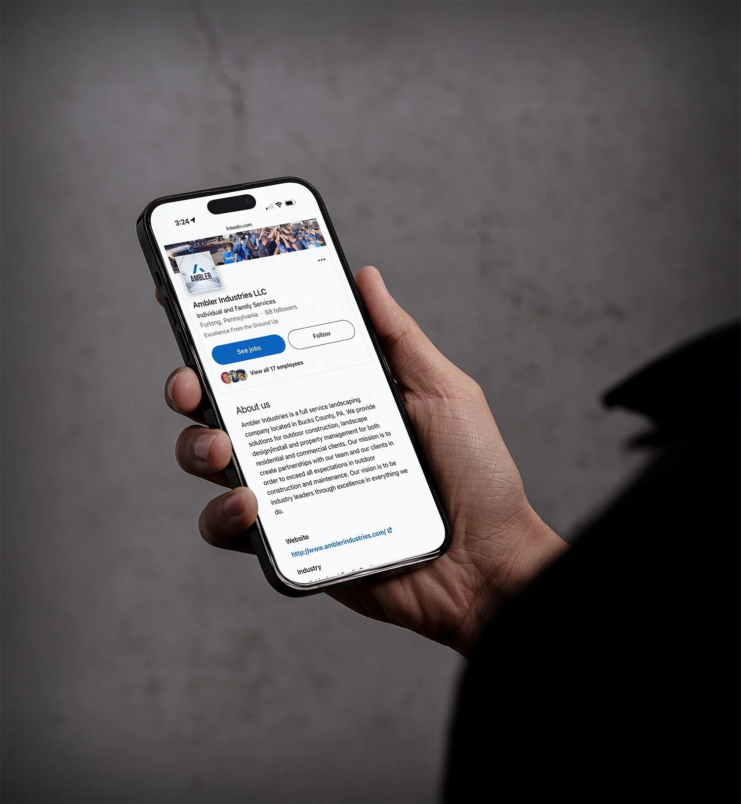 Linkedin management focused on demand generation for landscapers
