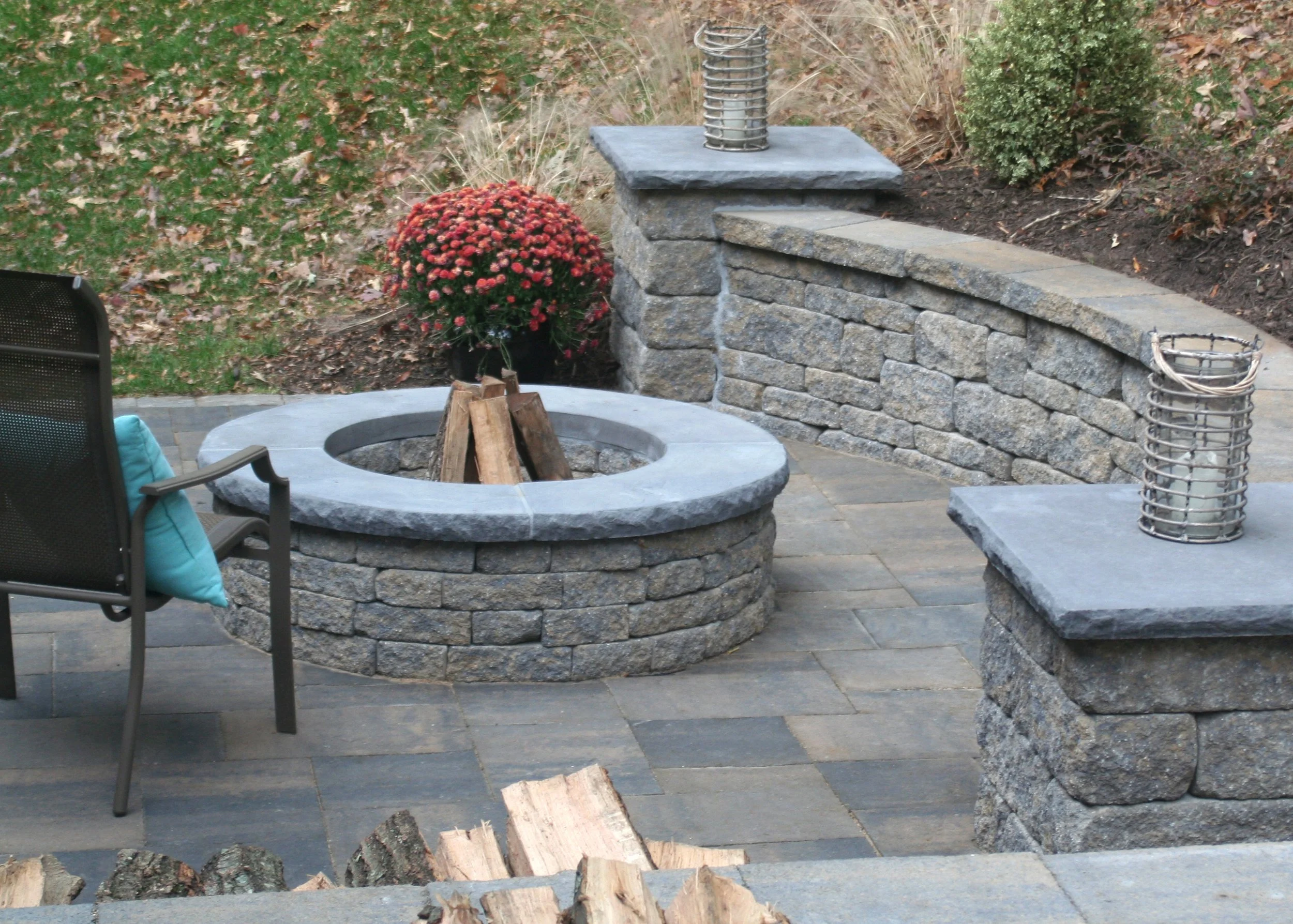 Fire Pits & Fire Caps in Mid-Atlantic | Kennedy Blue Mountain Stone