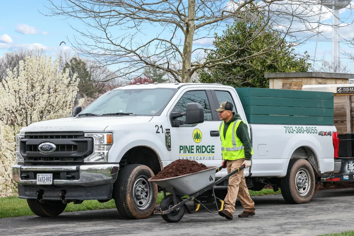 Commercial landscaping supporting mission-critical site reliability in Loudoun County, VA
