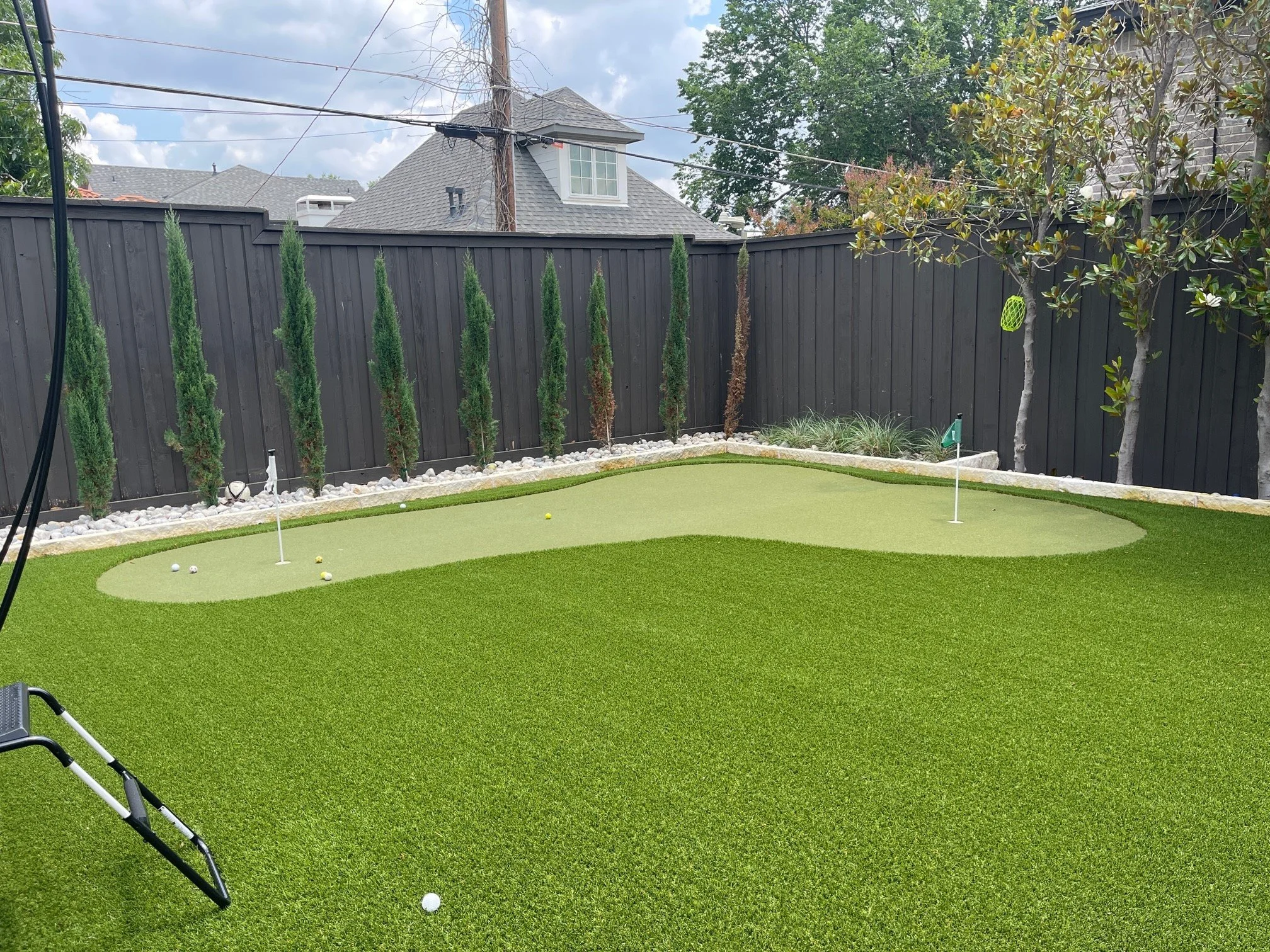 Weekend Leisure Starts With Backyard Design &amp; Putting Green in Westover Hills, TX