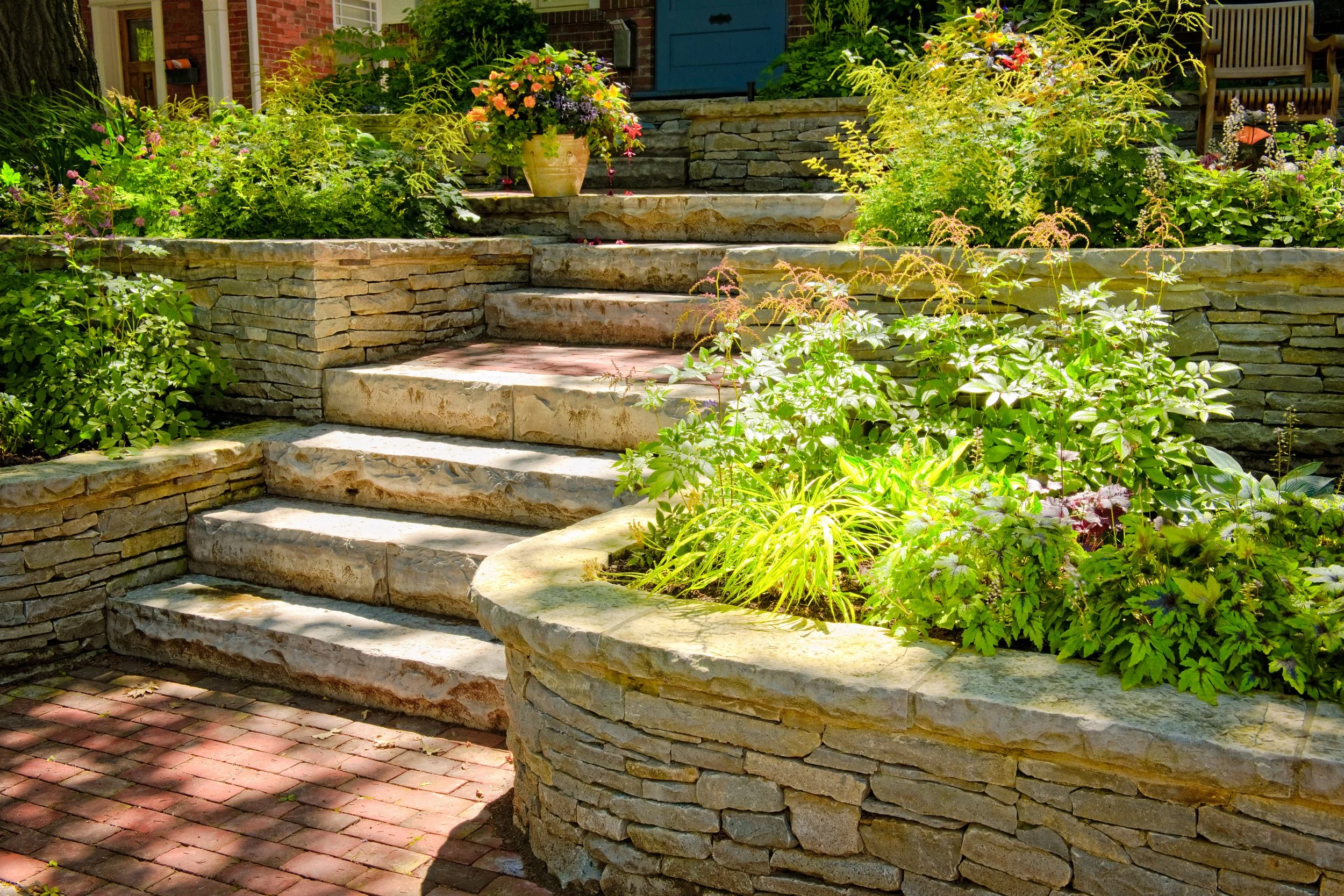 Durable retaining wall in Trophy Club, TX