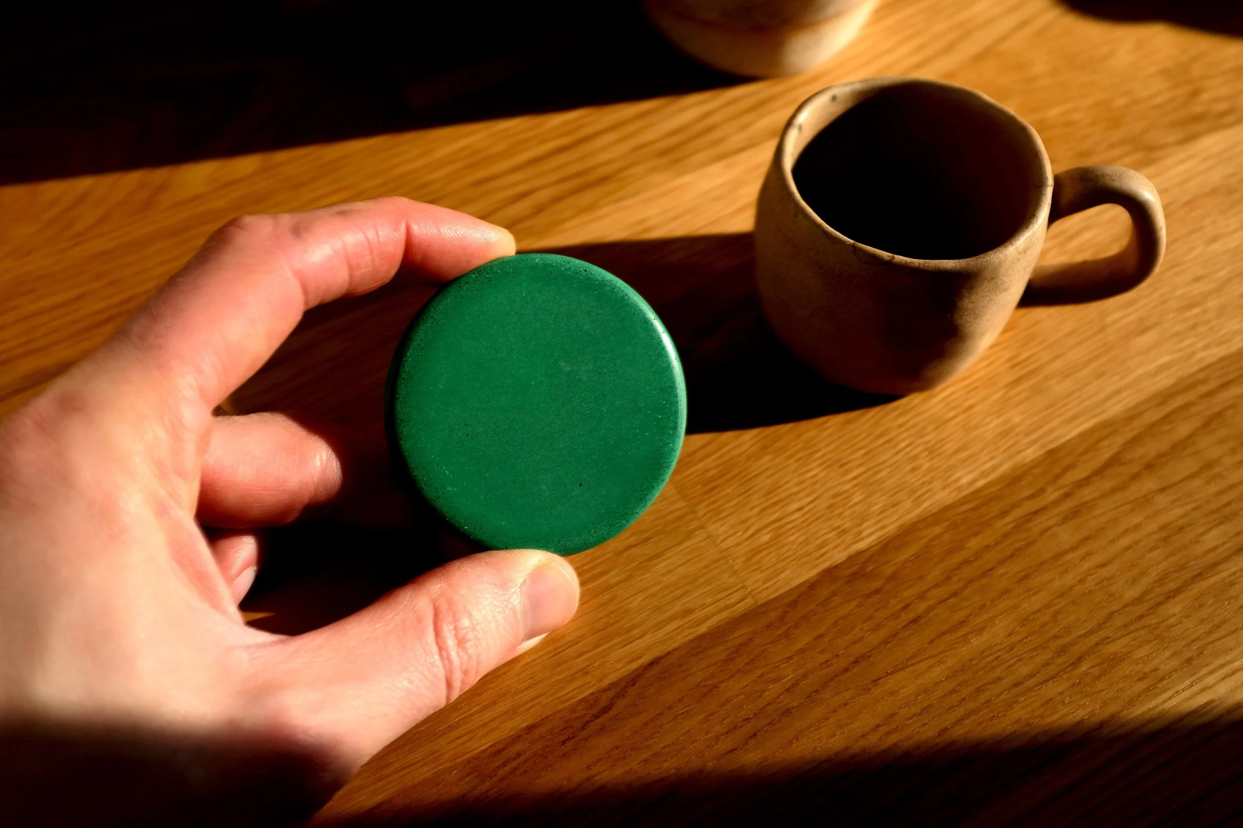 Emerald Green Espresso Coaster (1).JPG