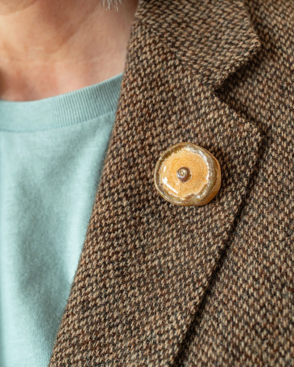 Scotch Pie / Macaroni Pie Ceramic Pastry Pin Badge