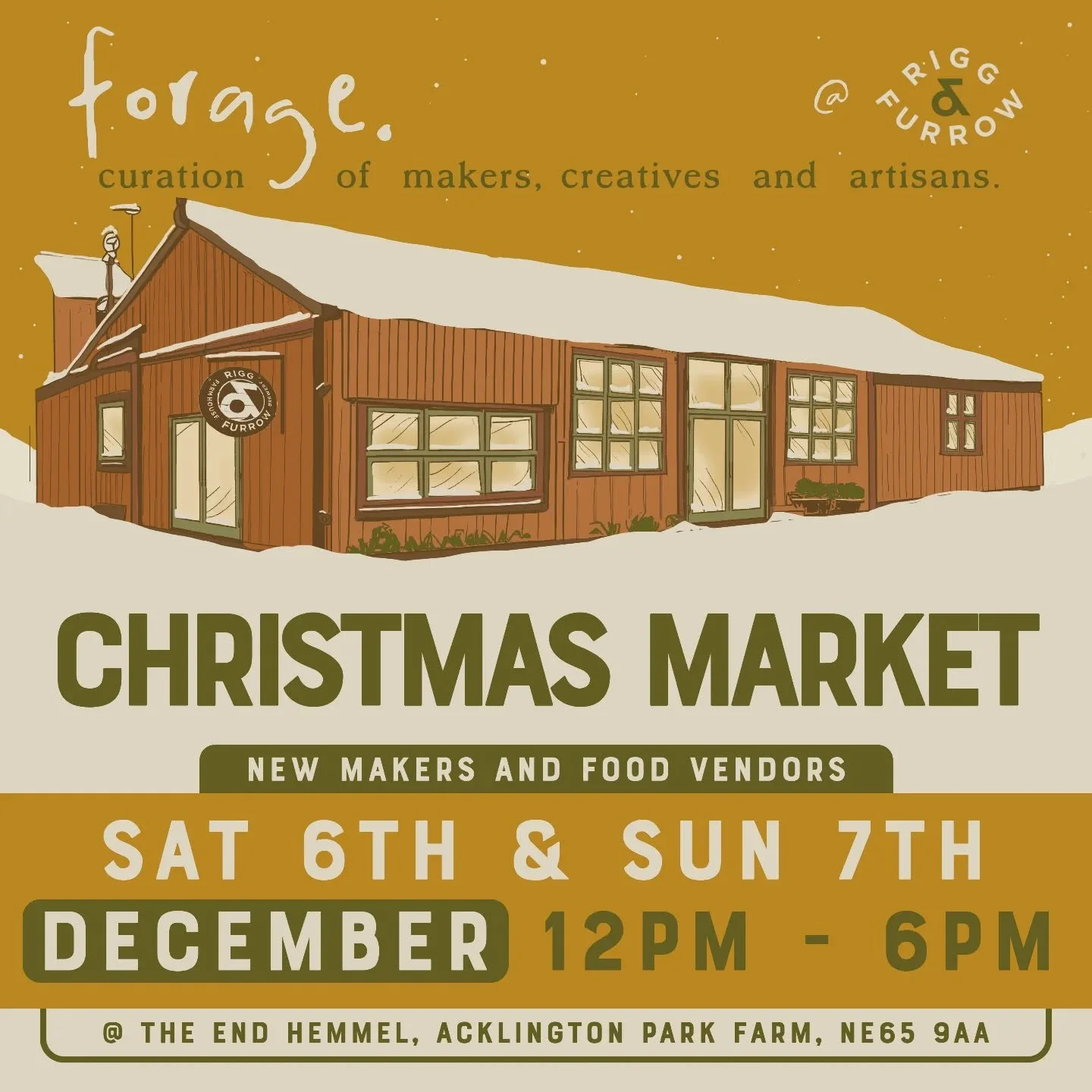 Find me at @foragelifestyle Christmas Market this Saturday! (Hopefully free from the dreaded lurgy which has taken hold of me this week...) I'll just be there for the Saturday but it's open Sunday too!

This is a new one for me and I enjoy travelling