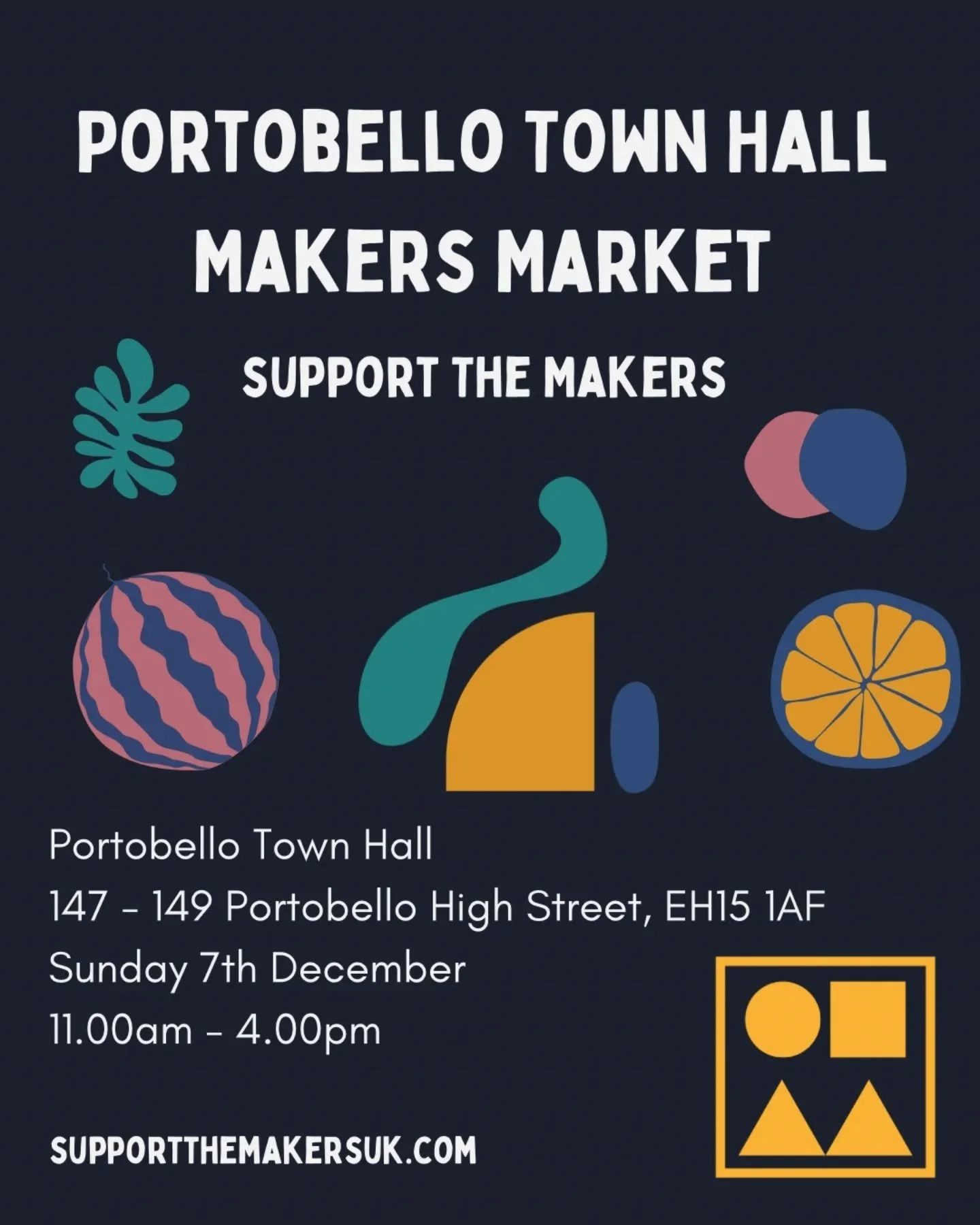 Find me at Portobello Town Hall this Sunday with @studioyoki &amp; @r.r.designs for @support_the_makers
Christmas Market!

11-4

See ya there! 👋

#portobello #whatsonportobello #whatsonedinburgh #edinburghmarkets #edinburghevents #christmasmarket #f