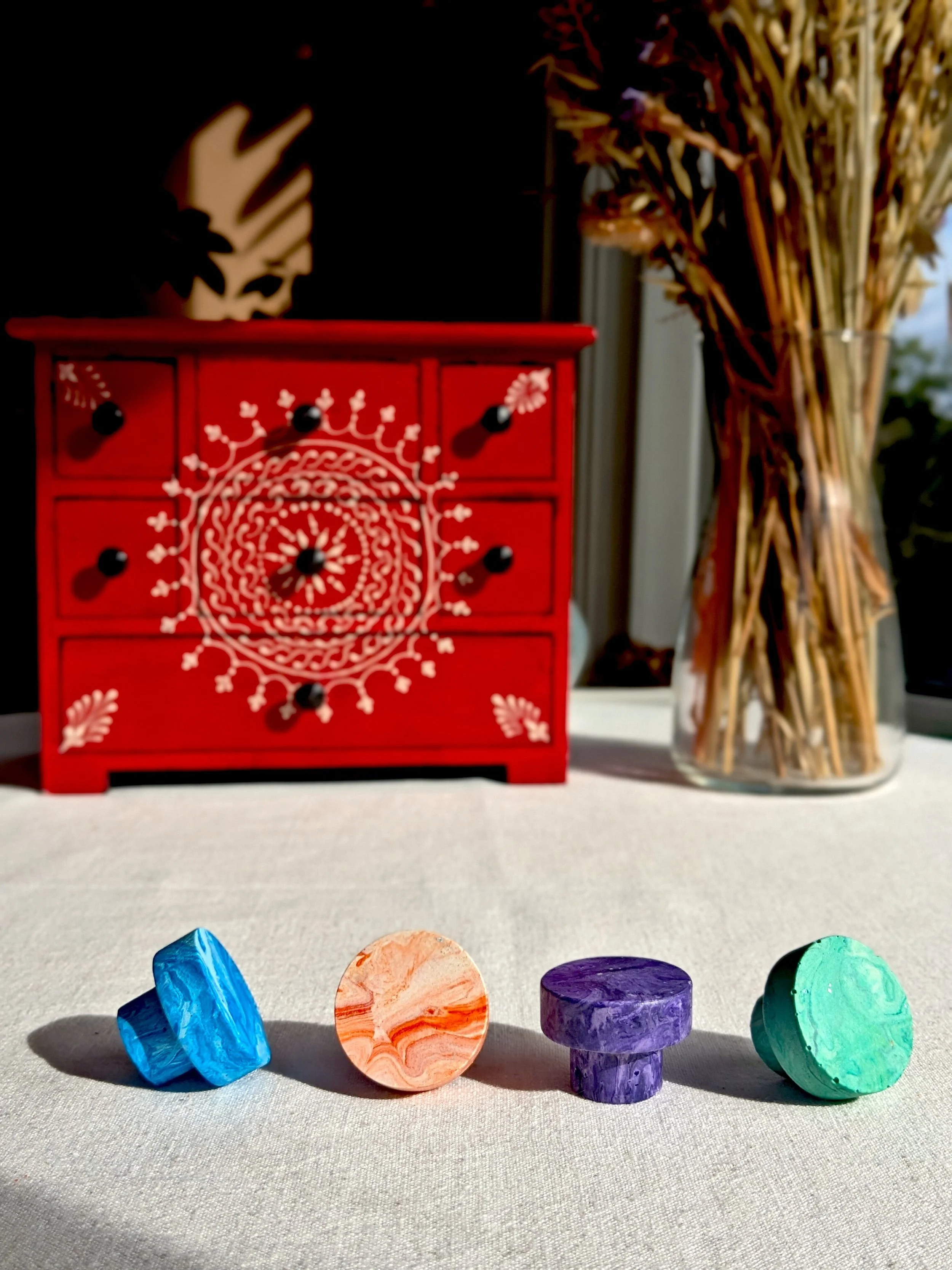 Marble Pattern Furniture Knob Handle Set Workshop using Jesmonite Eco Resin - Sun 22 Nov