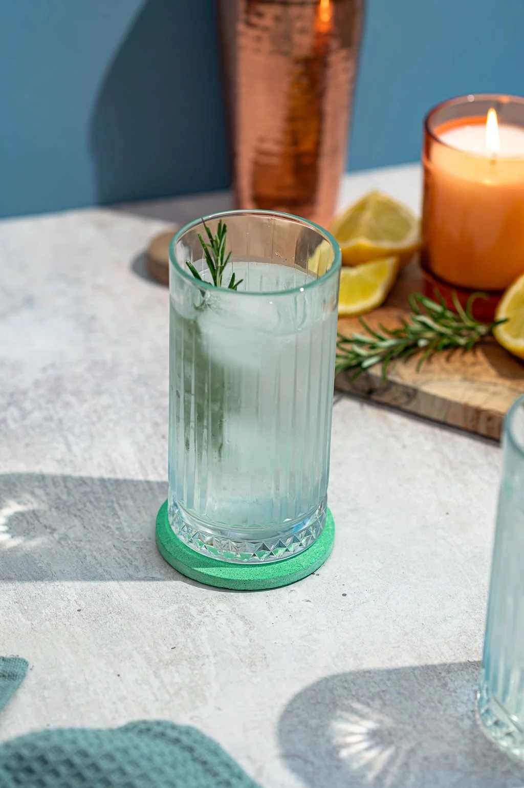 Jade Green Jesmonite Drinks Coaster.jpg