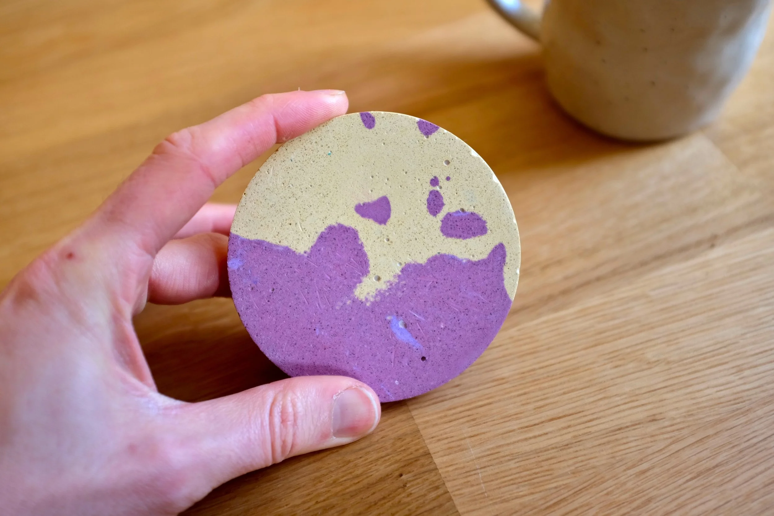 Lavender Beige Drinks Coaster (2).JPG
