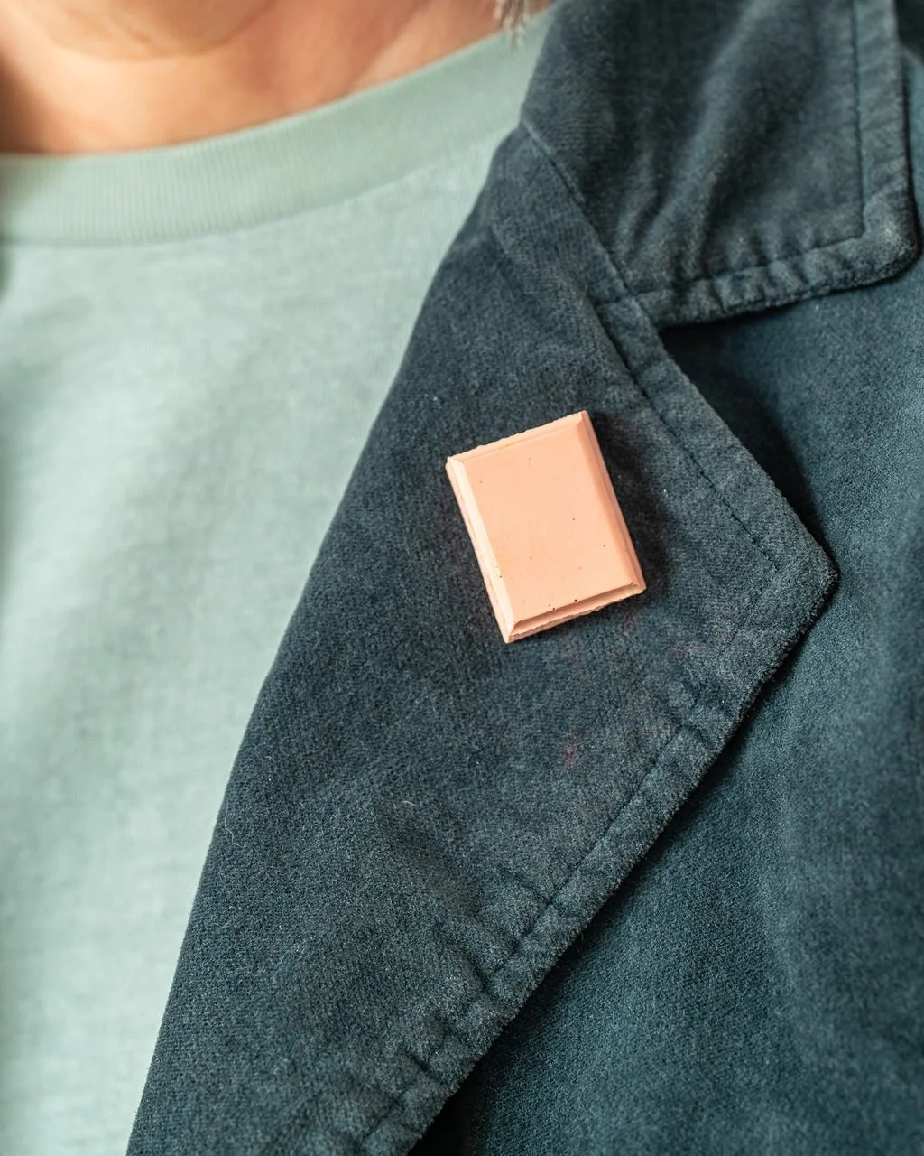 Ruby Chocolate Jesmonite Pin Badge.jpg