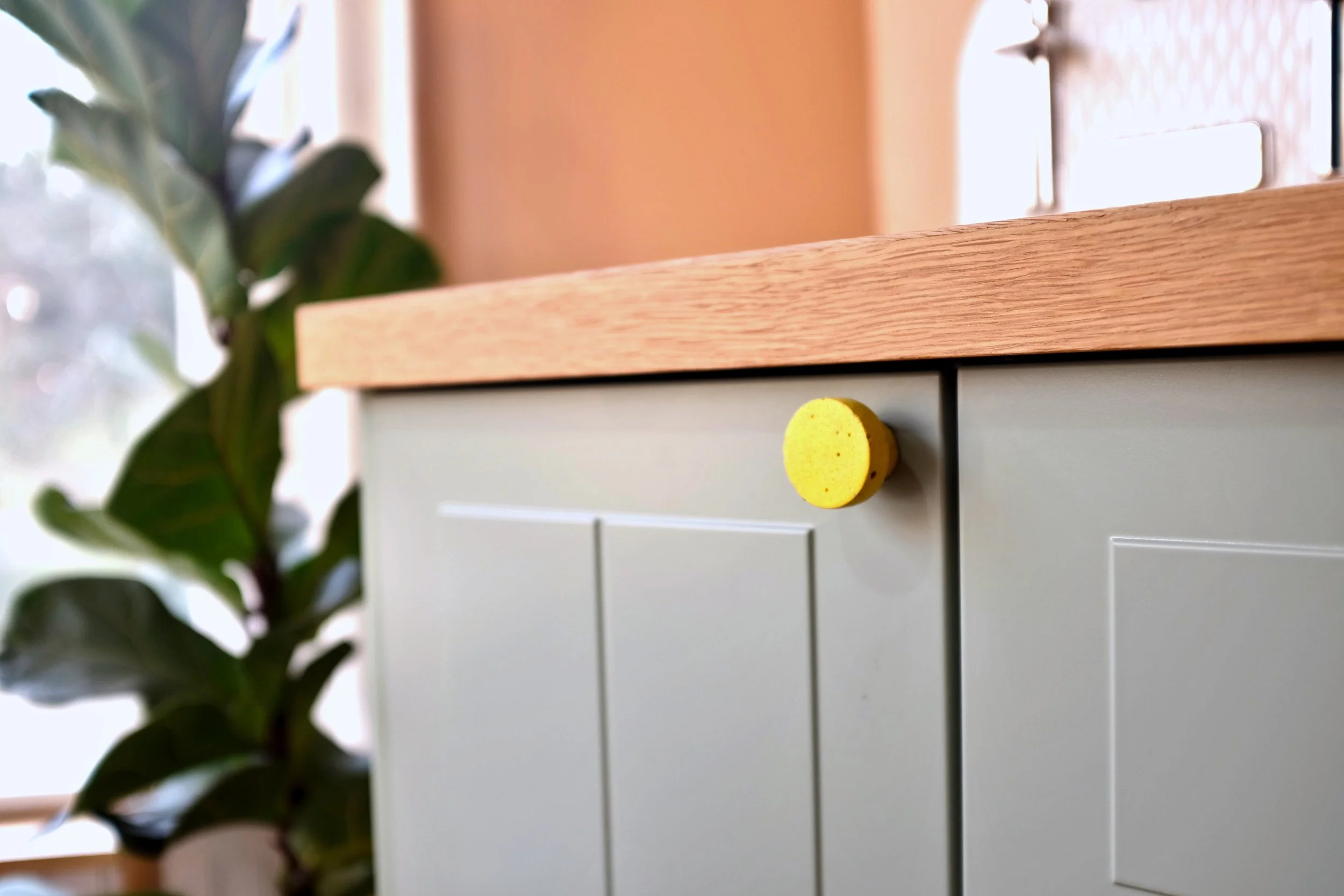 Butter Yellow Kitchen Cabinet Knob.JPG