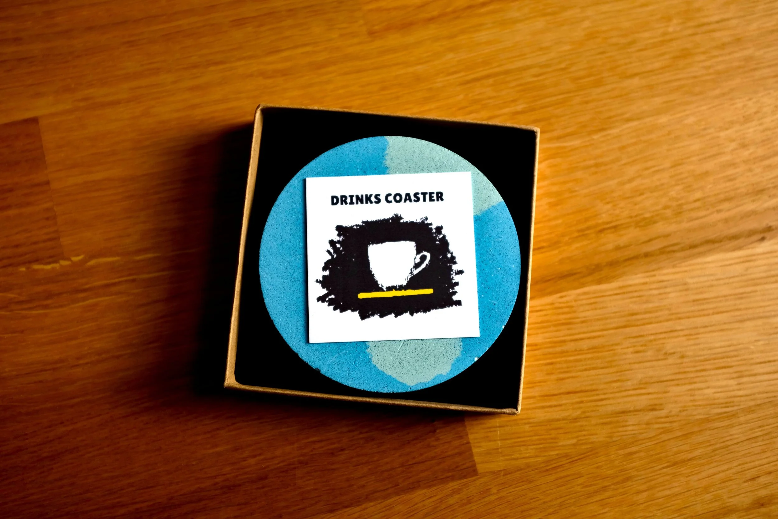 Two Tone Blue Drinks Coaster (2).JPG