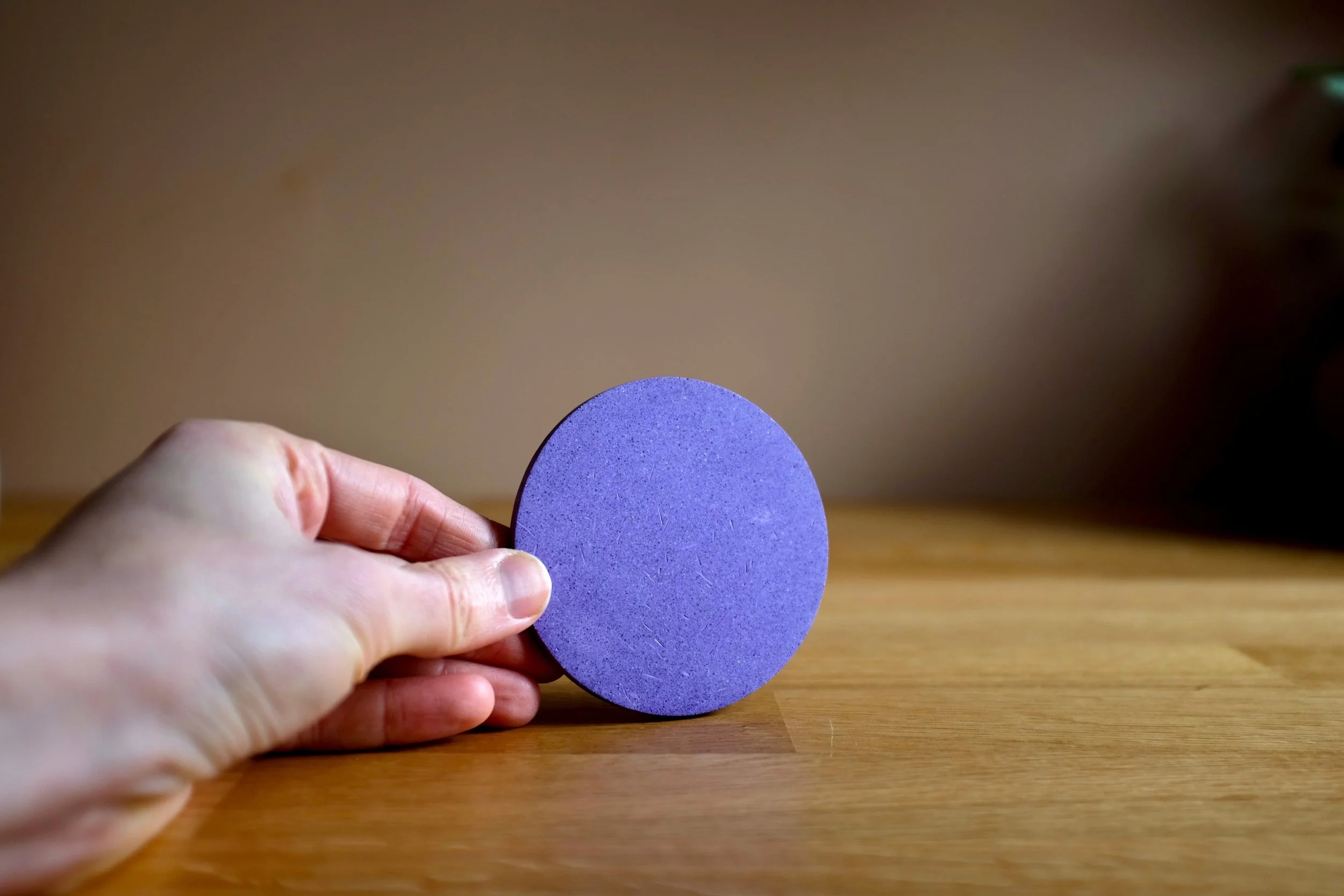 Dark Lavender Drinks Coaster by Art for Foodies (1).JPG