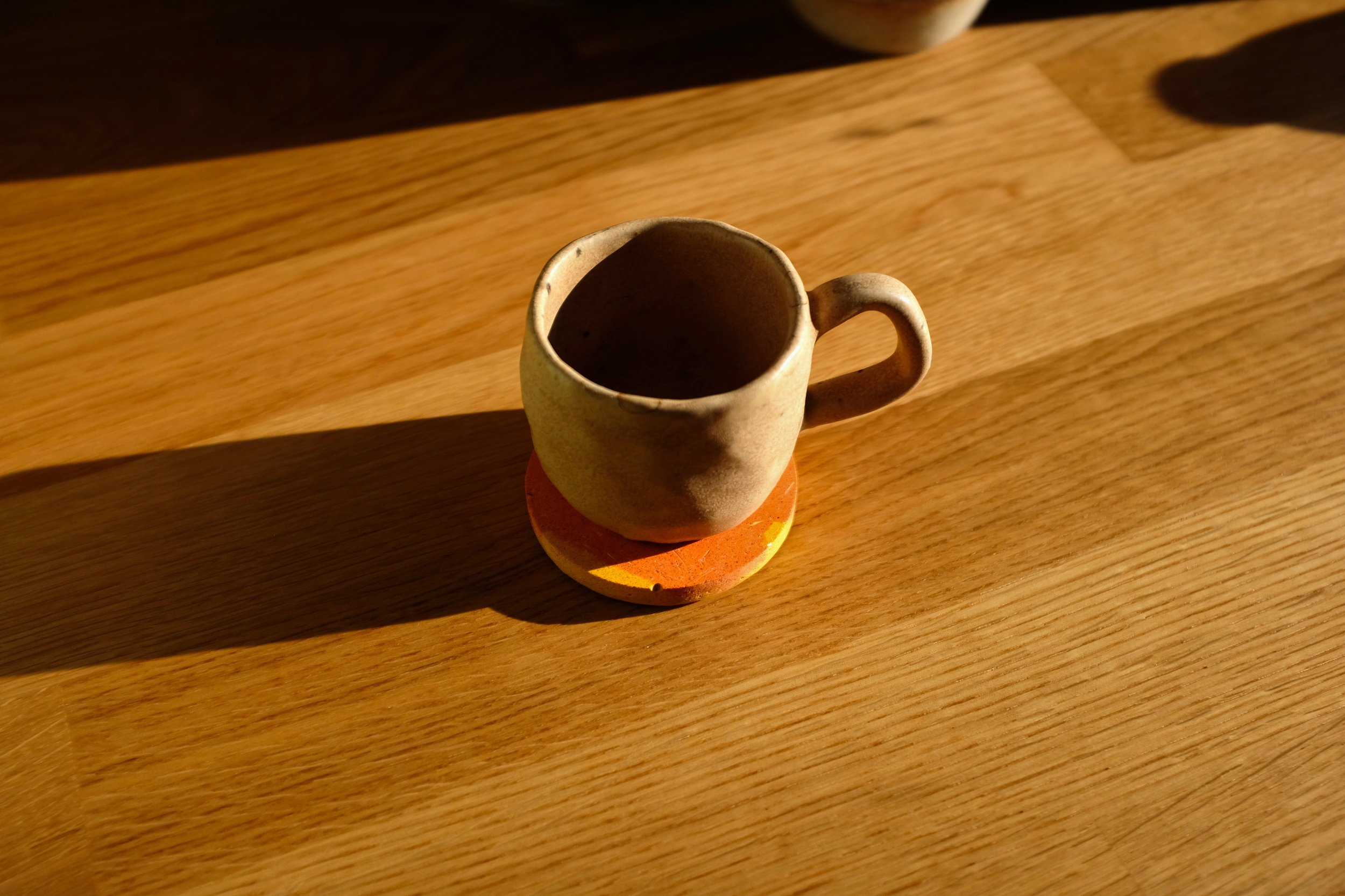 Orange Yellow Espresso Coaster (2).JPG