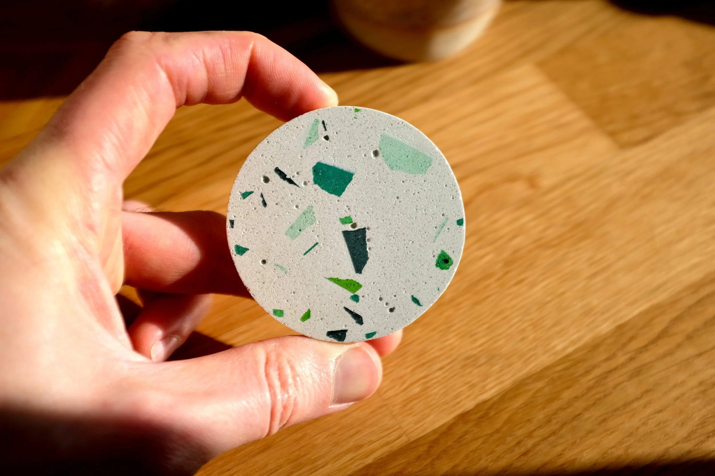 Green Terrazzo Espresso Coaster (2).JPG