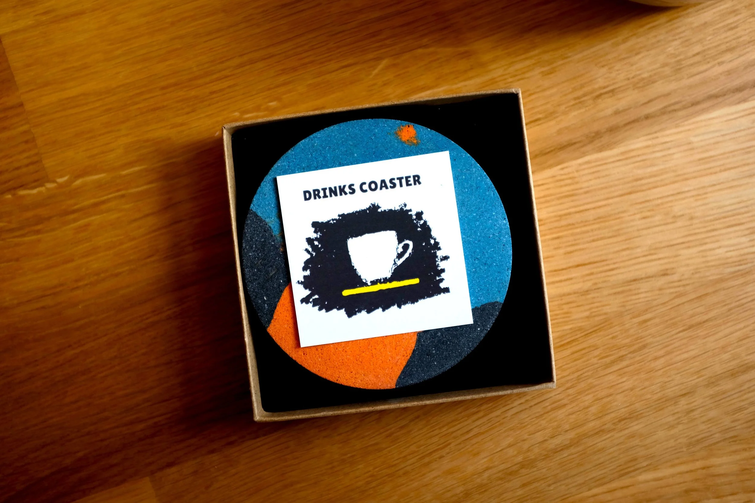Blue Orange Black Drinks Coaster (2).JPG