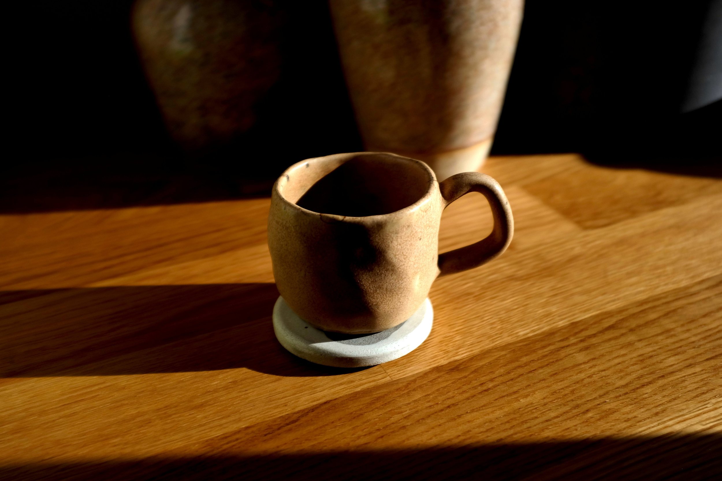 Grey White Brush Effect Espresso Coaster (3).JPG