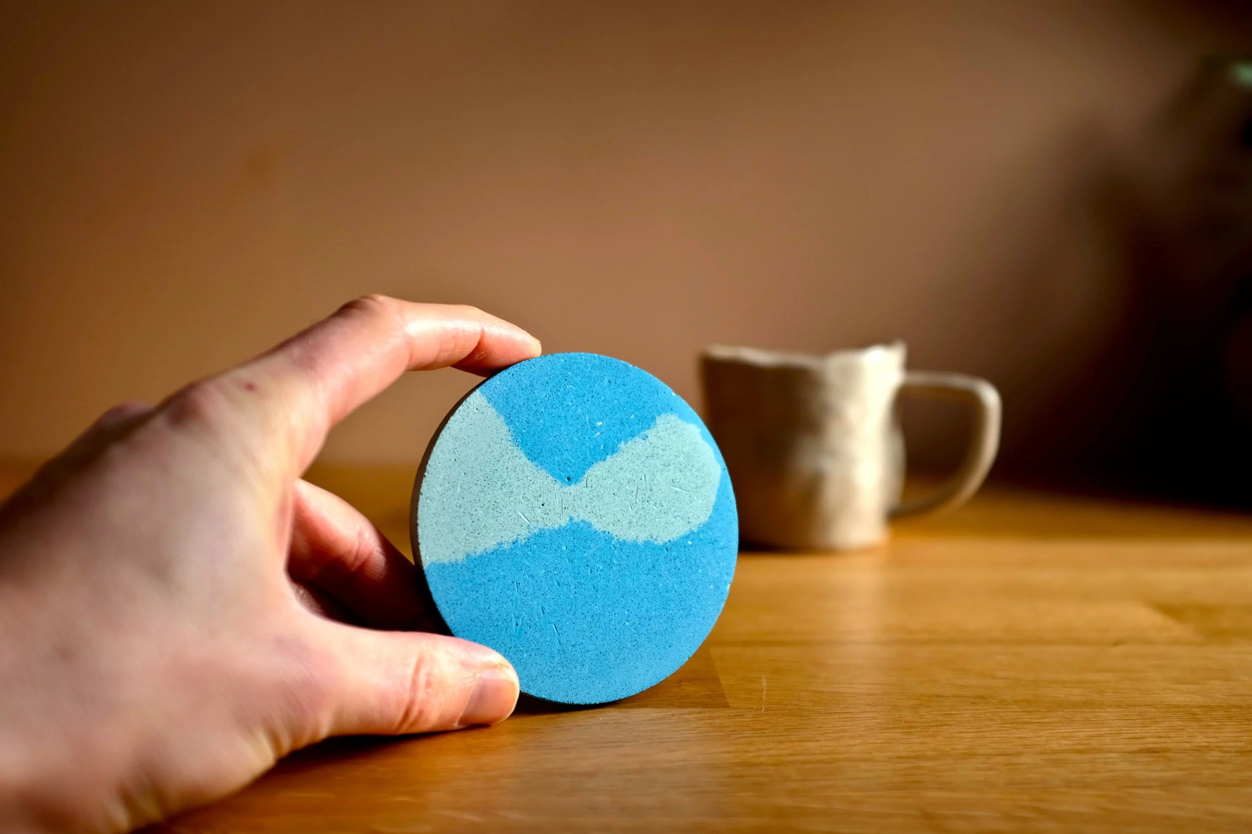 Two Tone Blue Drinks Coaster (3).JPG