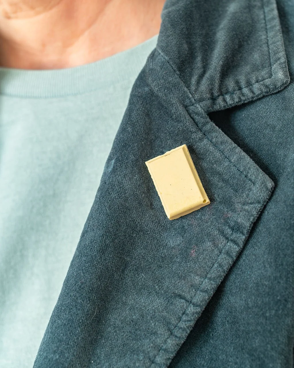 White Chocolate Jesmonite Pin Badge.jpg