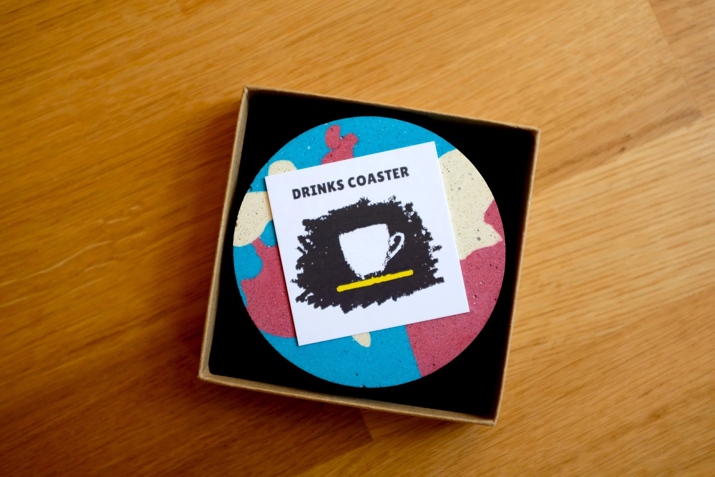 Blue Plum Beige Drinks Coaster.JPG