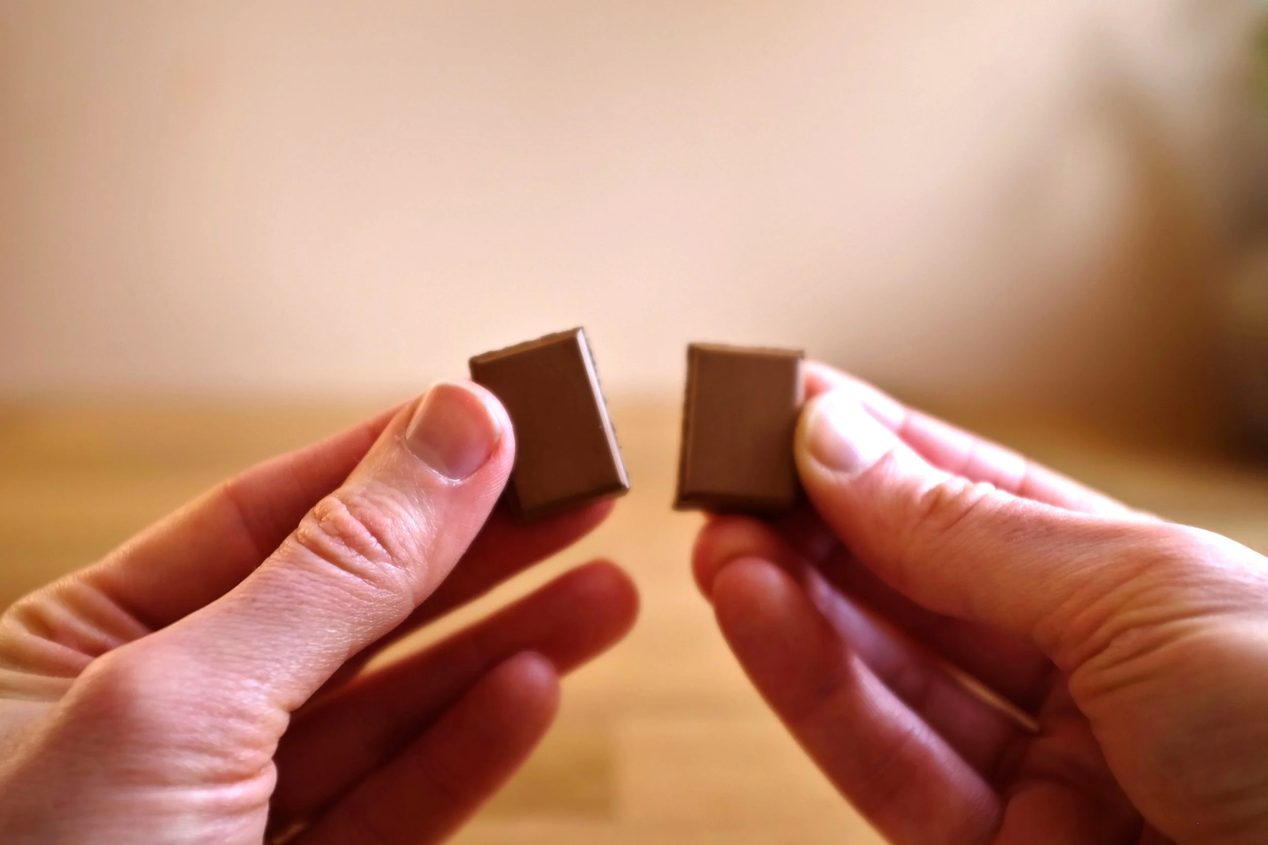 Double Milk Chocolate Fridge Magnet - Pin Badge by Art for Foodies (3).JPG